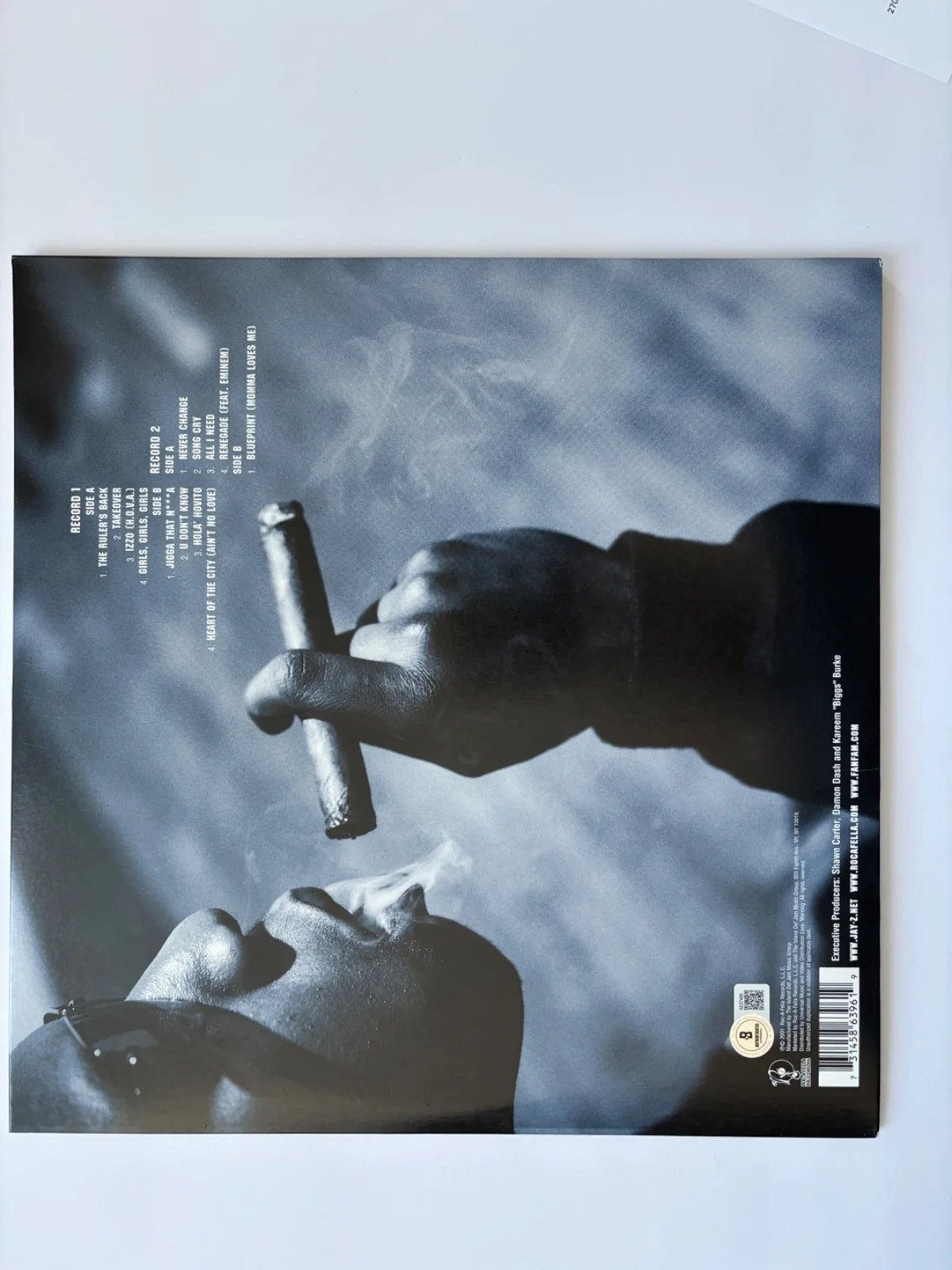 JAY Z SIGNED BLUEPRINT VINYL ALBUM RAP RAPPER HOV SHAWN CARTER HIP HOP ICON BAS, изображение 3