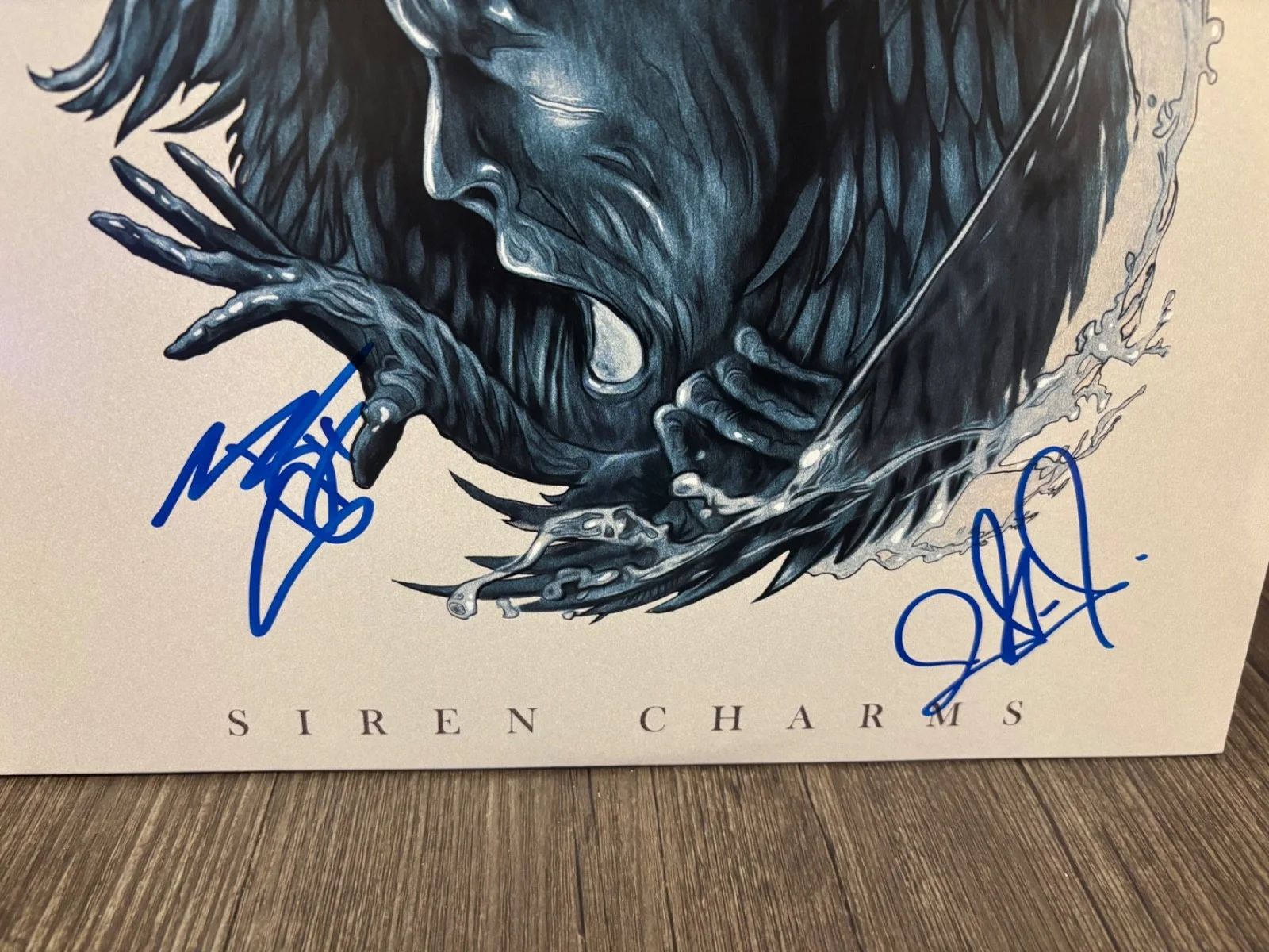 IN FLAMES SIGNED AUTOGRAPHED LP VINYL SIREN CHARMS 1ST PRESS X2 ANDERS & BJORN, изображение 2