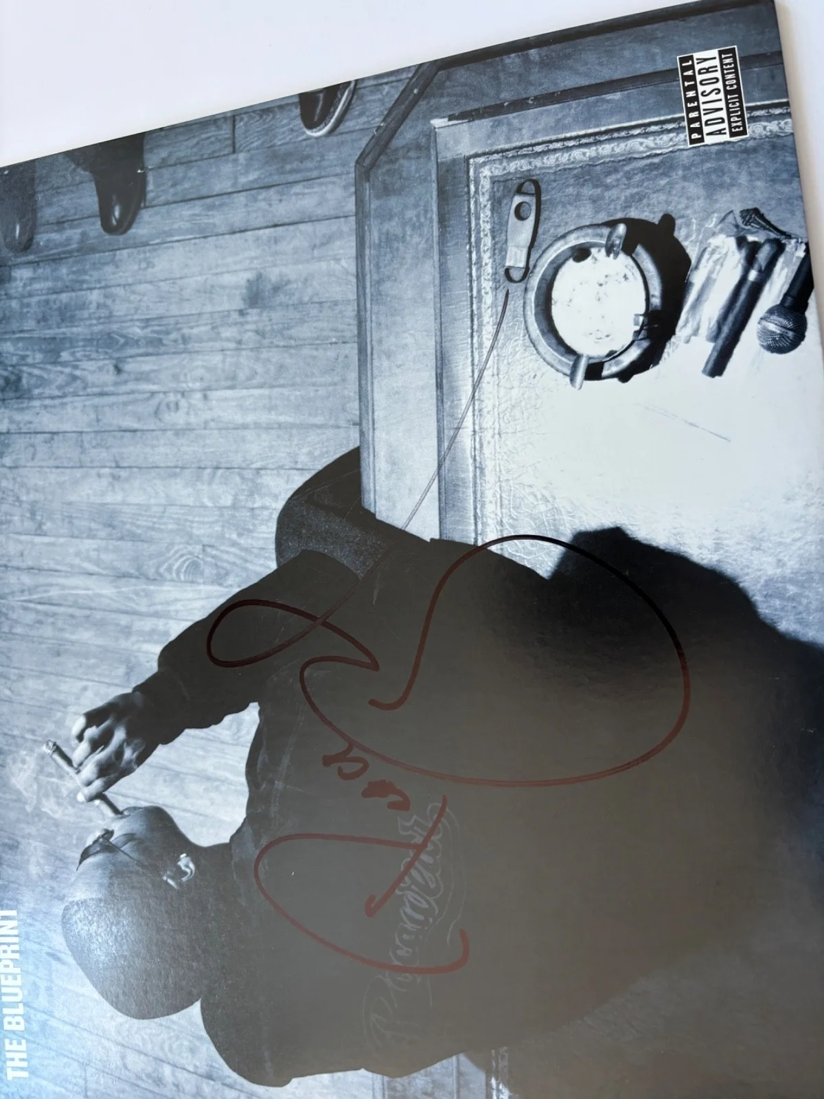 JAY Z SIGNED BLUEPRINT VINYL ALBUM RAP RAPPER HOV SHAWN CARTER PEACE BAS, image 2