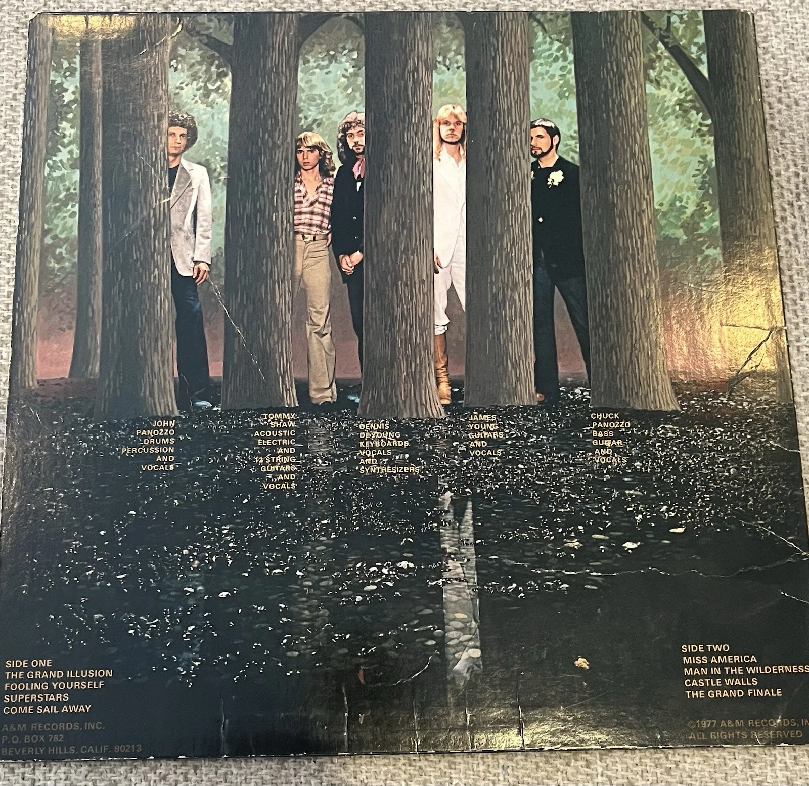 Styx Tommy Shaw & James Young Signed Grand Illusion Album Gem Autograph PSA/DNA, image 4