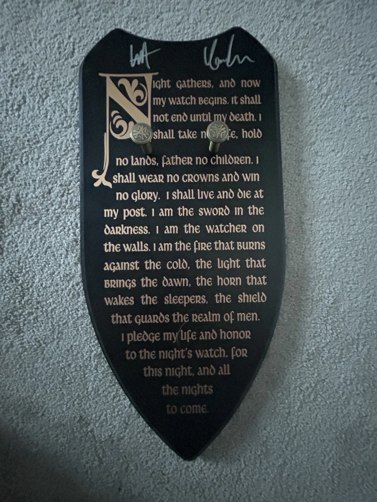 Kit Harrington — Game Of Thrones Long Claw Sword Signed By Kit Harrington And Jon Snow., image 5
