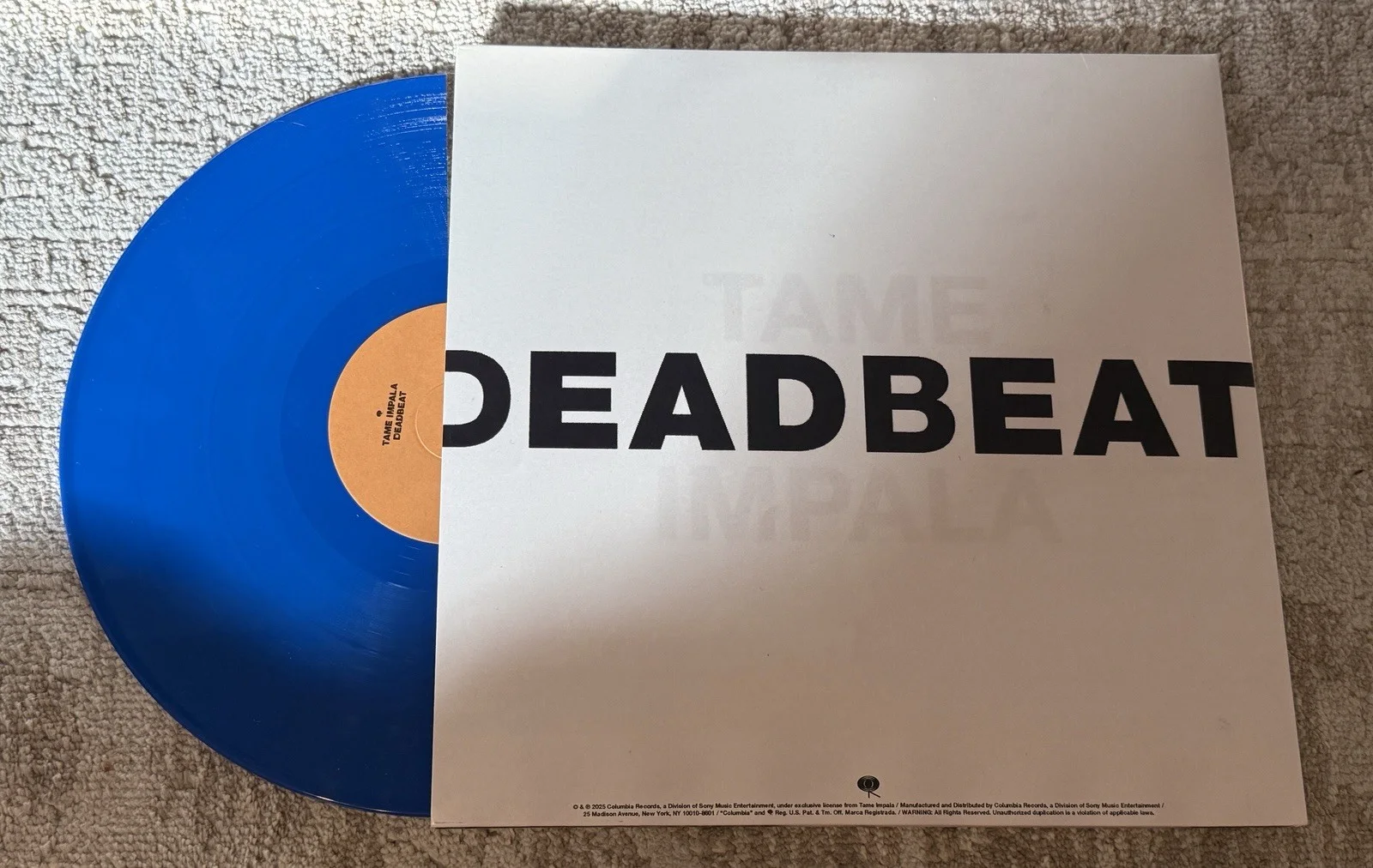 KEVIN PARKER / TAME IMPALA SIGNED DEADBEAT VINYL LP - PSA COA, image 2