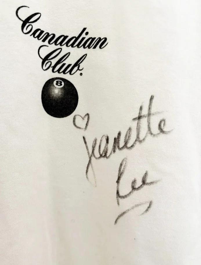 JEANETTE (BLACK WIDOW) LEE: HOF autographed signed shirt, image 4