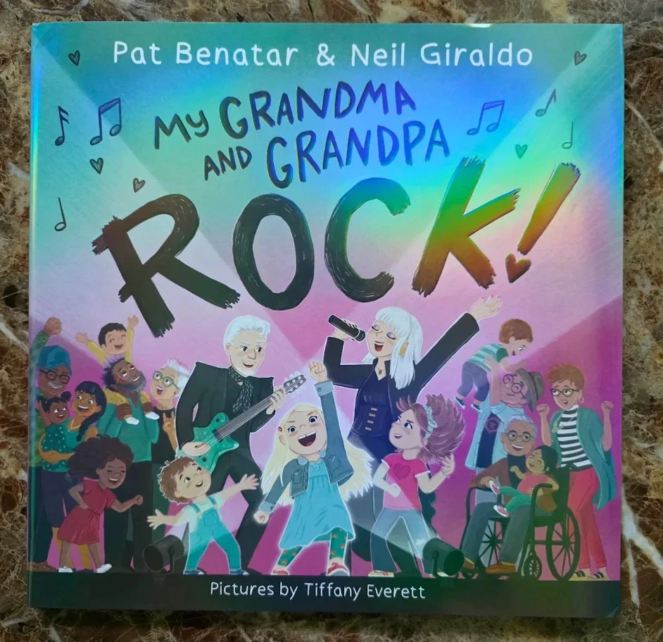 PAT BENATAR & NEIL GIRALDO SIGNED Children's book My Grandma and Grandpa Rock!, изображение 2