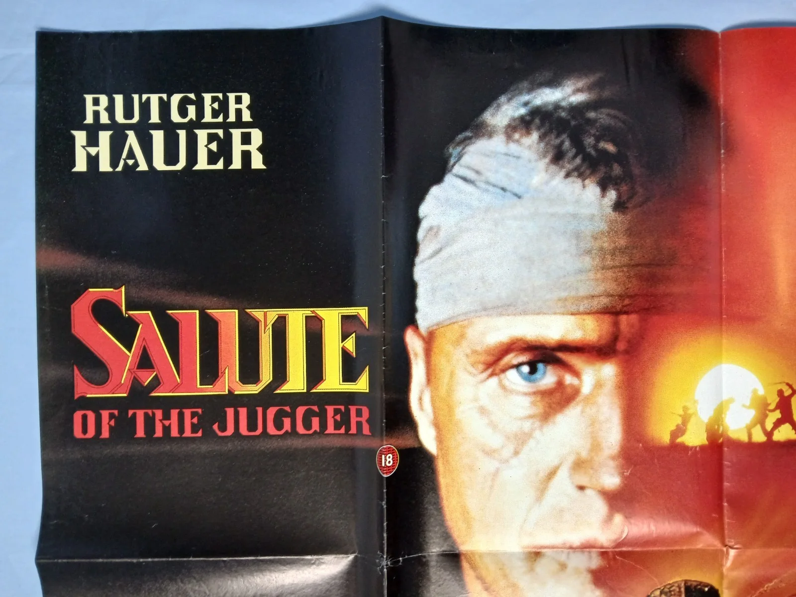 SALUTE OF THE JUGGER (1989) rare original UK quad poster - Rutger Hauer sci-fi, изображение 2