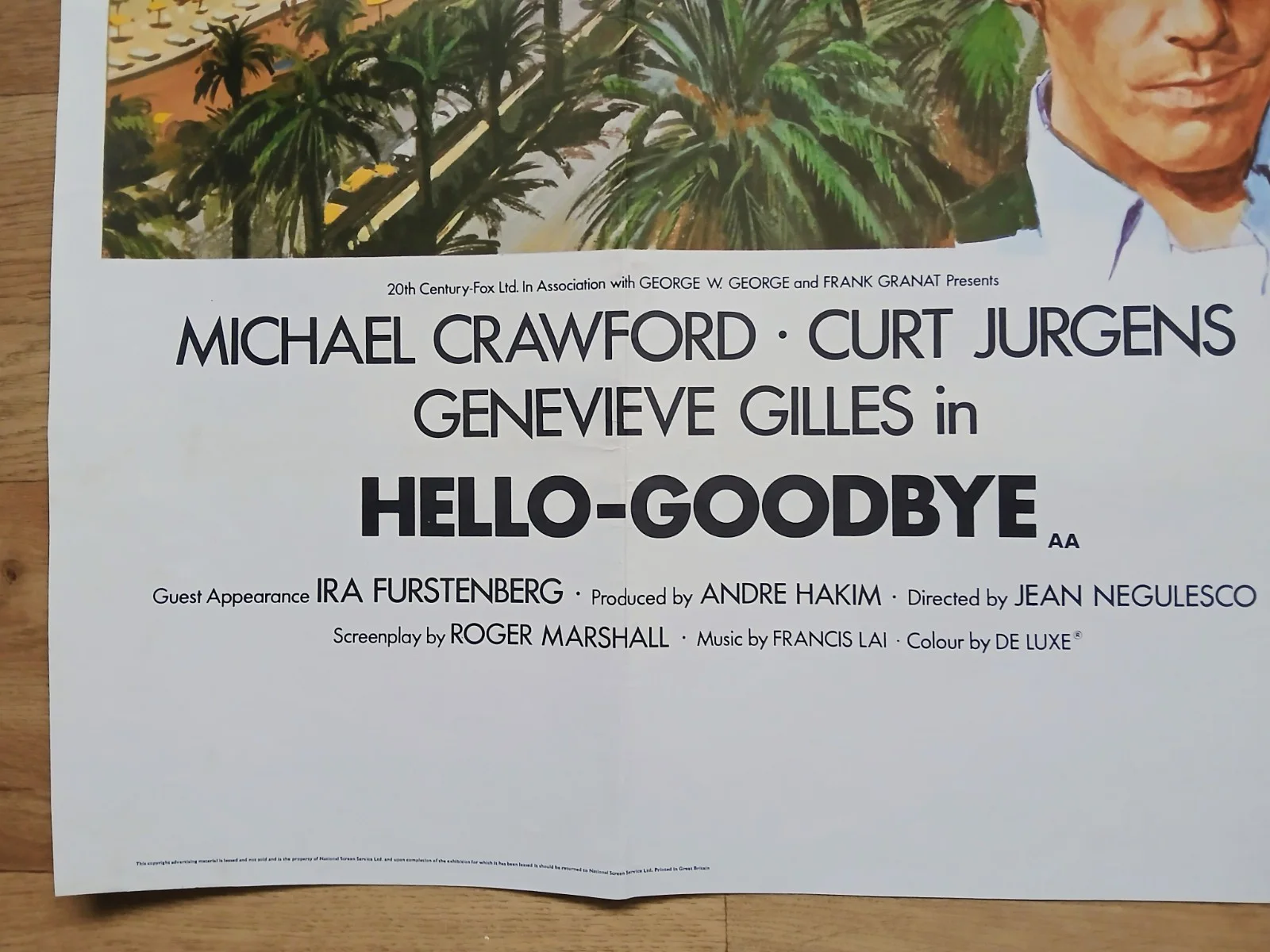 HELLO GOODBYE (1970) original UK quad poster - Michael Crawford - Chantrell art, изображение 4