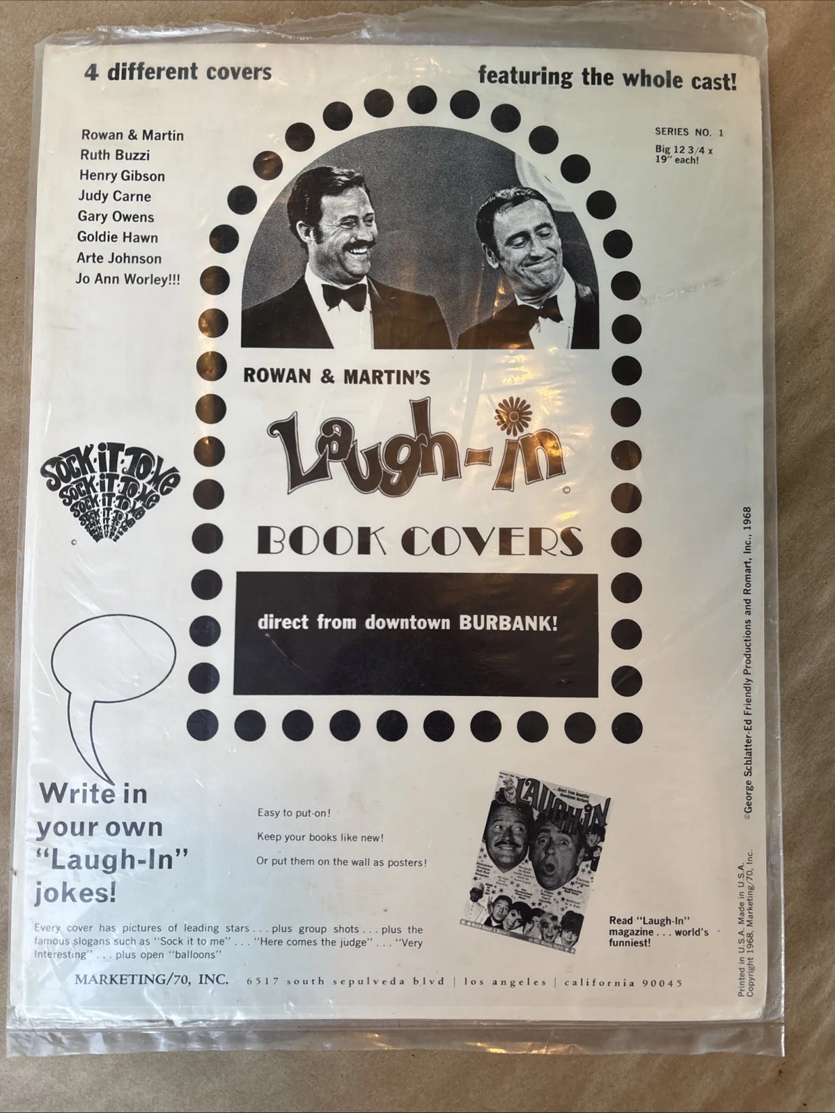Goldie Hawn — GOLDIE HAWN Signed LAUGH-IN BOOK COVERS 1968 JSA COA Set Of 4 & Ticket, изображение 5