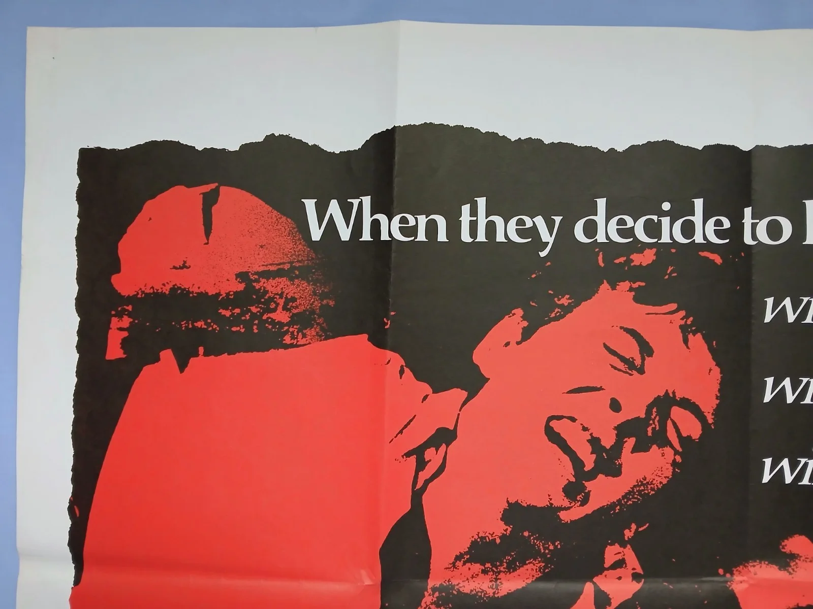 FRAGMENT OF FEAR (1970)rare original quad poster -David Hemmings horror thriller, изображение 2