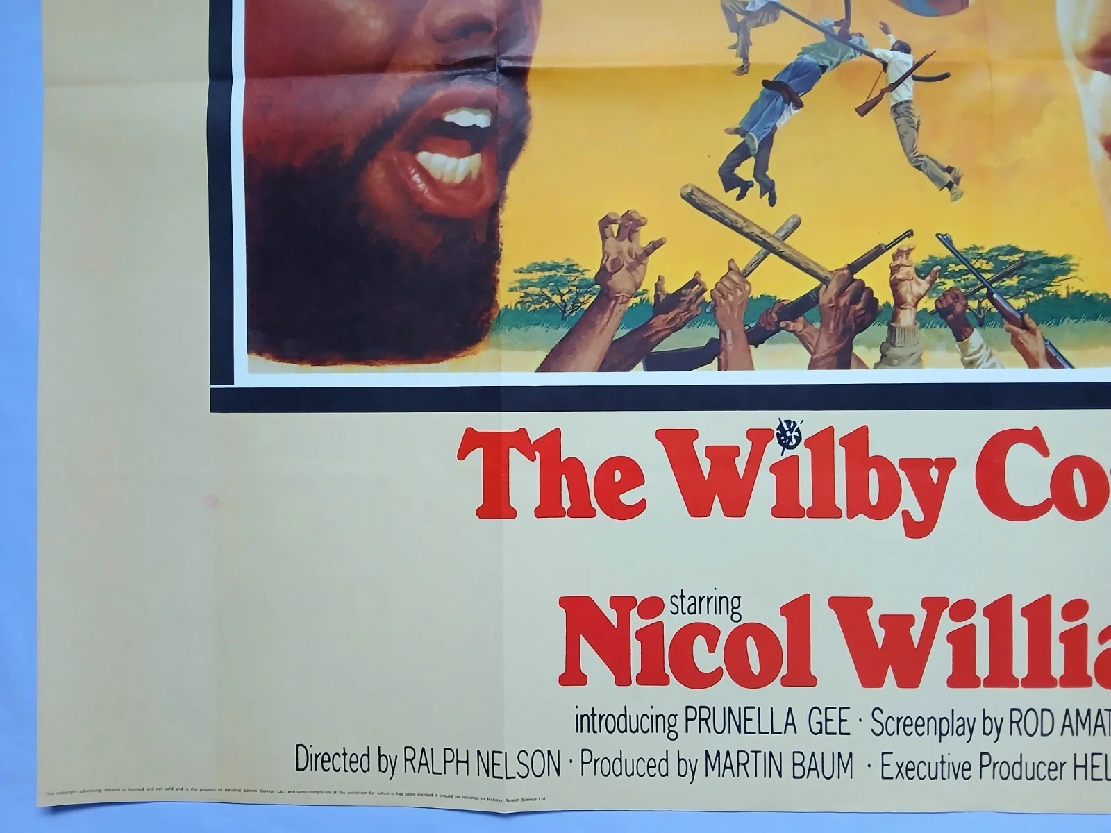 THE WILBY CONSPIRACY (1975)exc cond original quad poster -Sidney Poitier,M.Caine, изображение 4