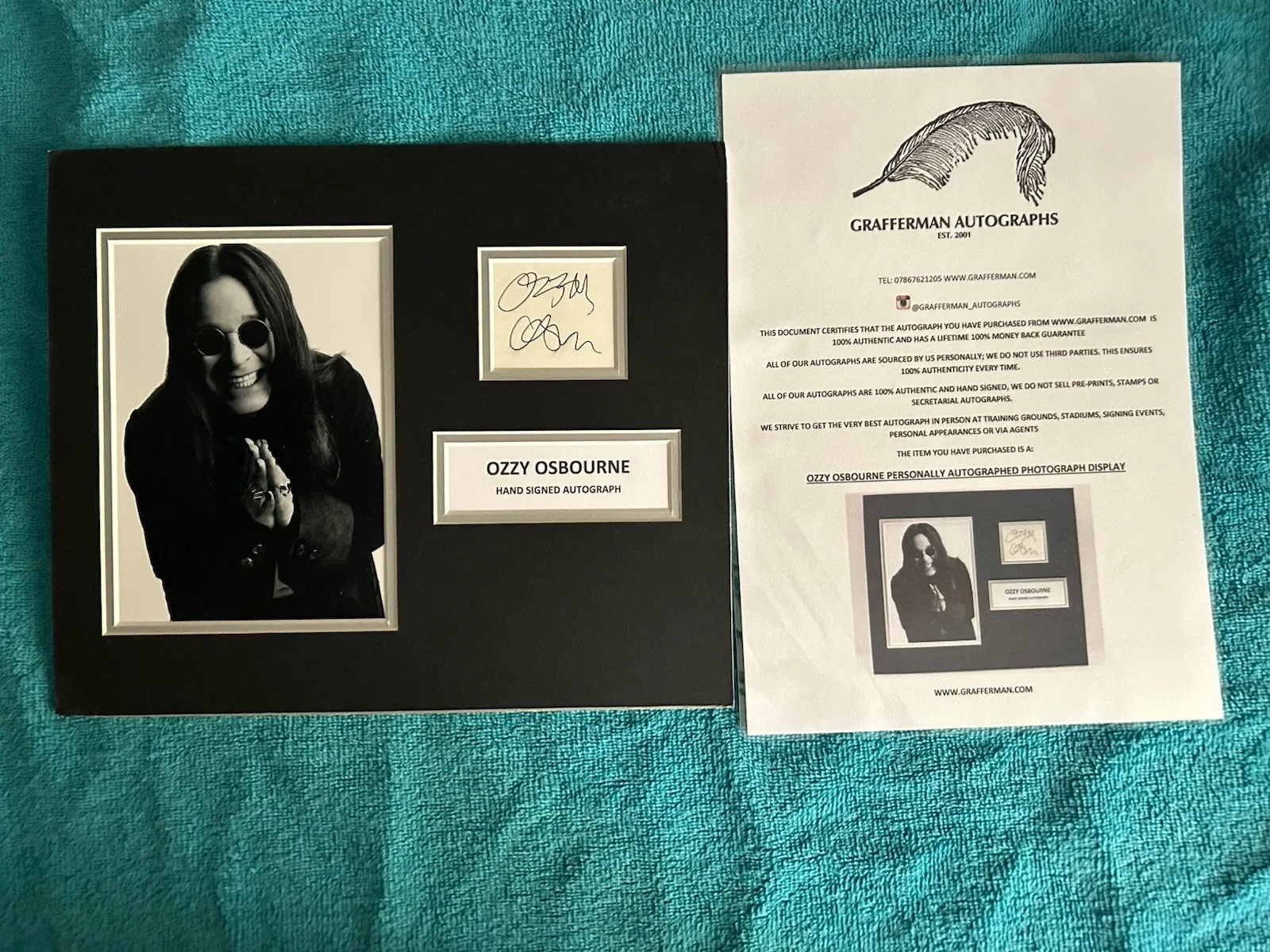Ozzy Osbourne Hand Signed Photograph, изображение 2