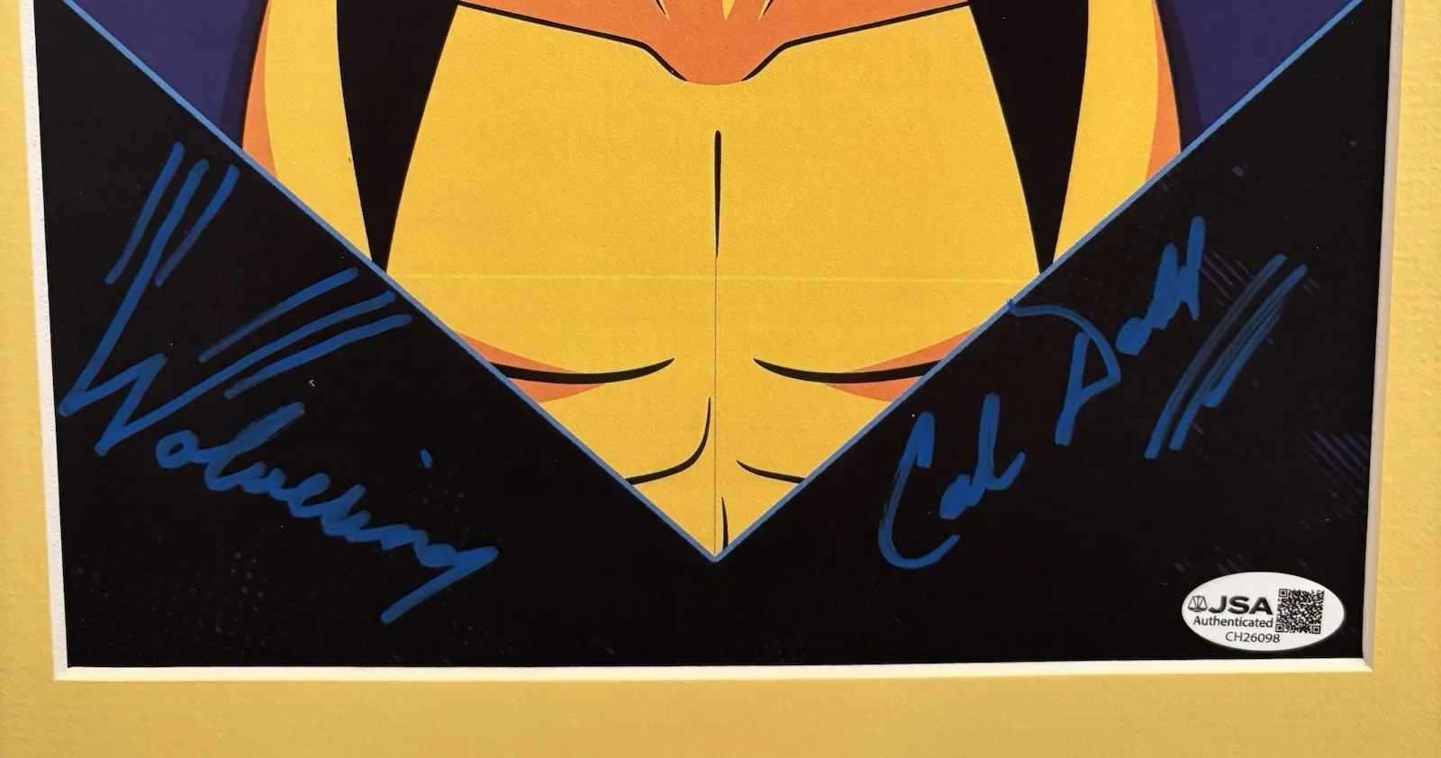 Cal Dodd — Disney Marvel X-Men '97 Cal Dodd Autograph Wolverine Framed Art JSA COA A, image 2