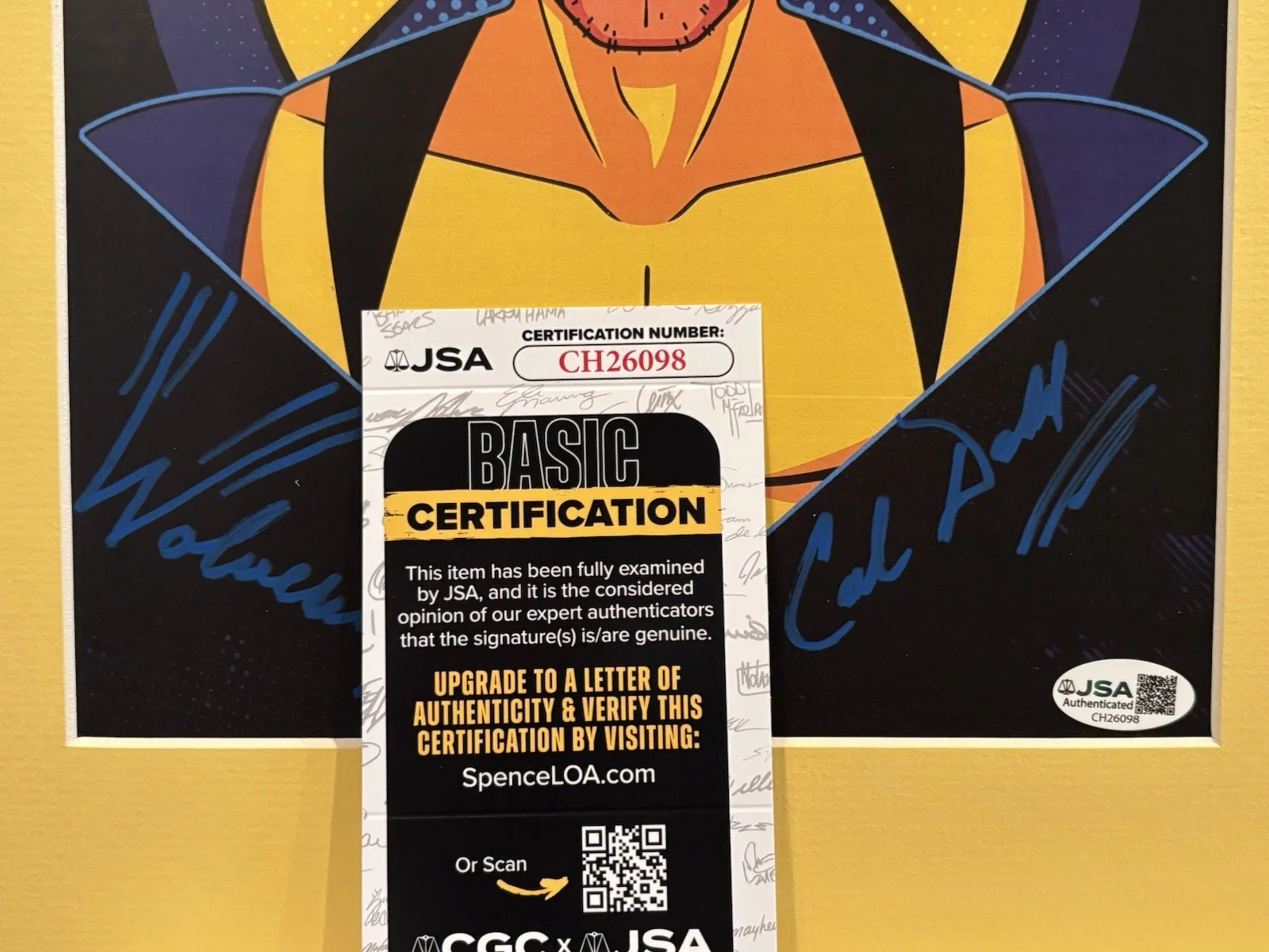 Cal Dodd — Disney Marvel X-Men '97 Cal Dodd Autograph Wolverine Framed Art JSA COA A, image 3