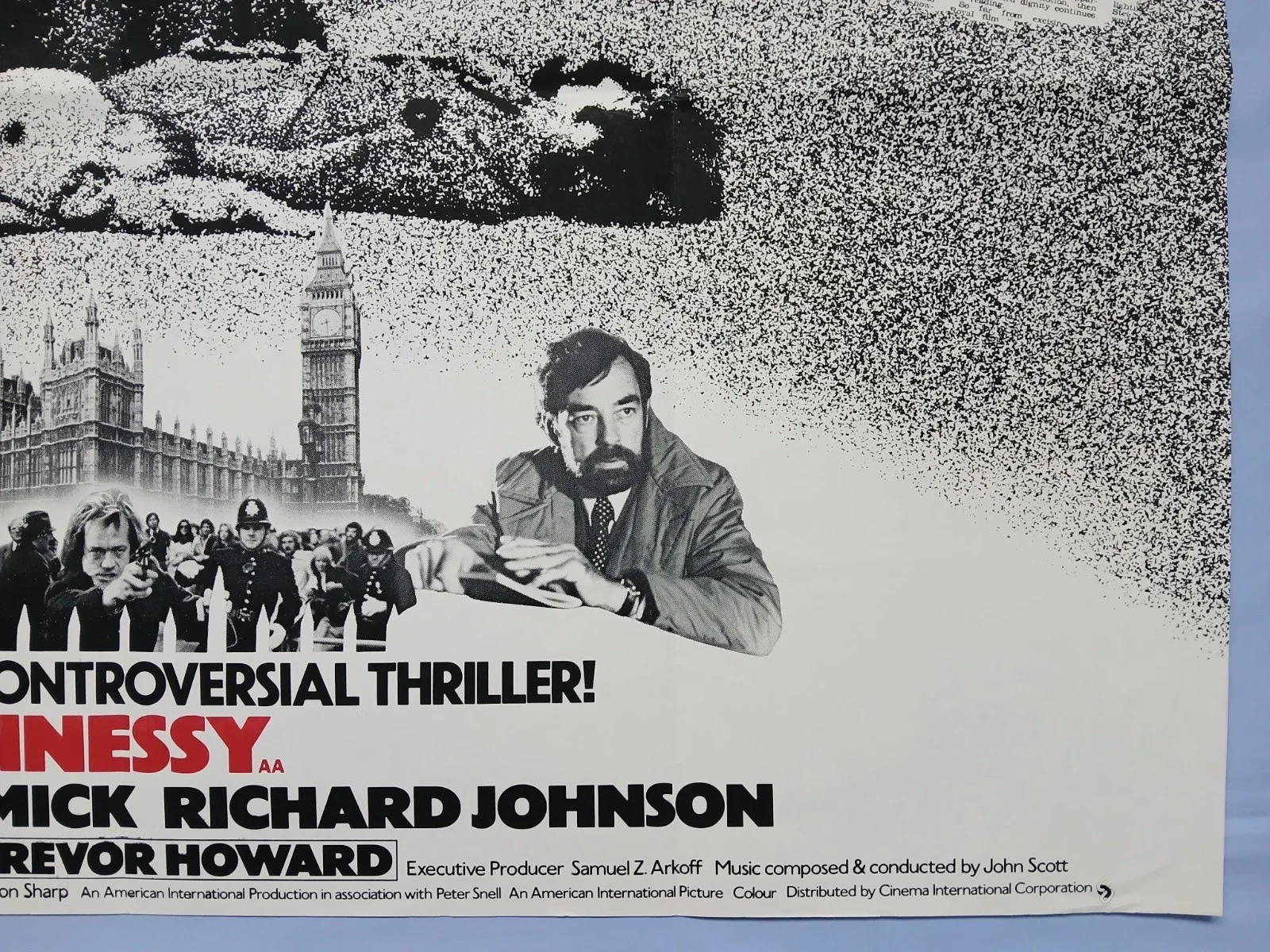 HENNESSY (1975) excellent cond original UK quad poster -Rod Steiger IRA thriller, изображение 5