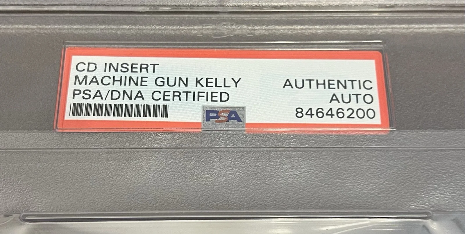 Machine Gun Kelly Signed cd Insert W/ Sealed CD & Shirt Lot PSA!!, image 3