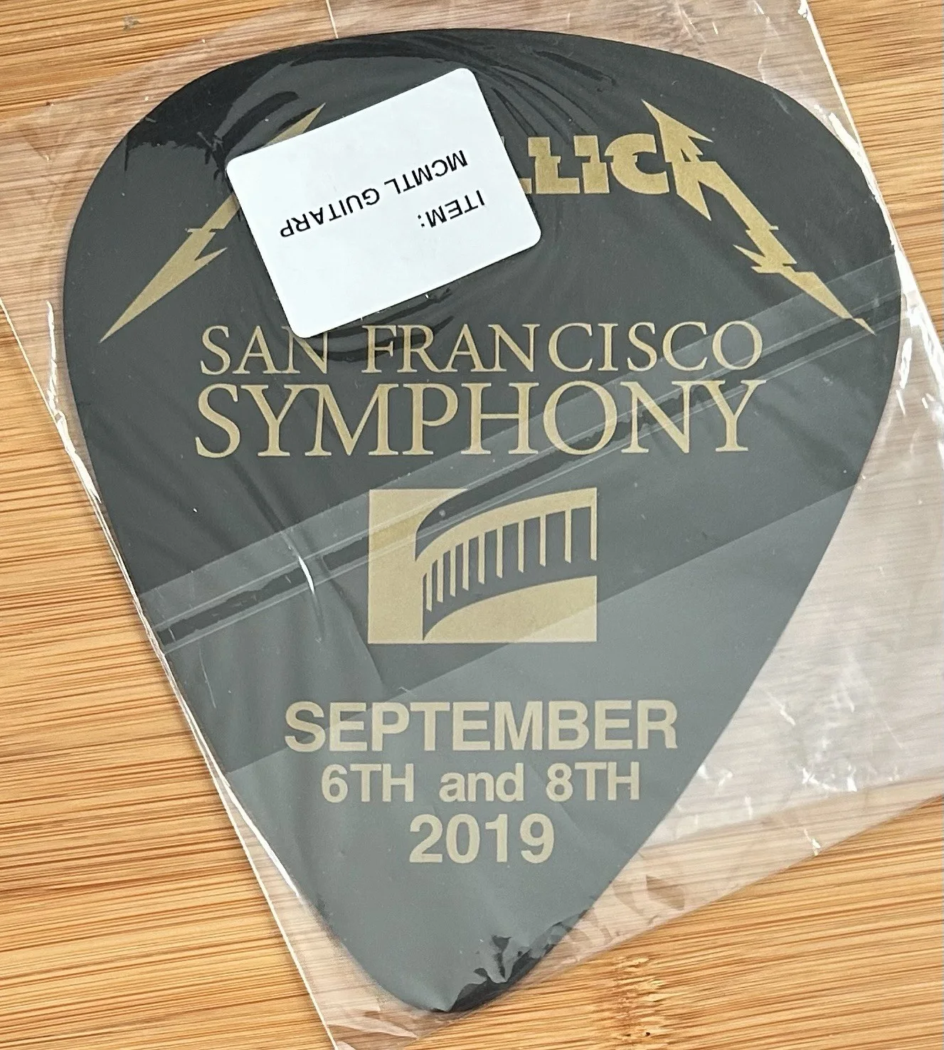 Metallica Oversized Guitar Pick - San Francisco Symphony - S&M2 - September 2019, image 3