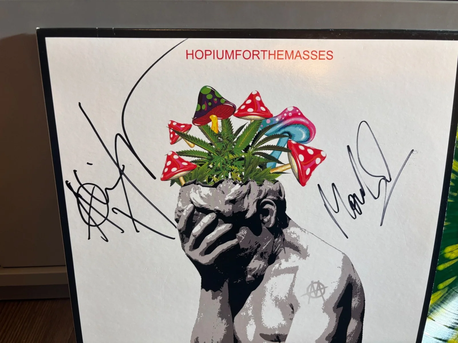 MINISTRY SIGNED AUTOGRAPHED LP VINYL RARE HOPIUM MASSES AL JOURGENSEN IN PERSON, изображение 2