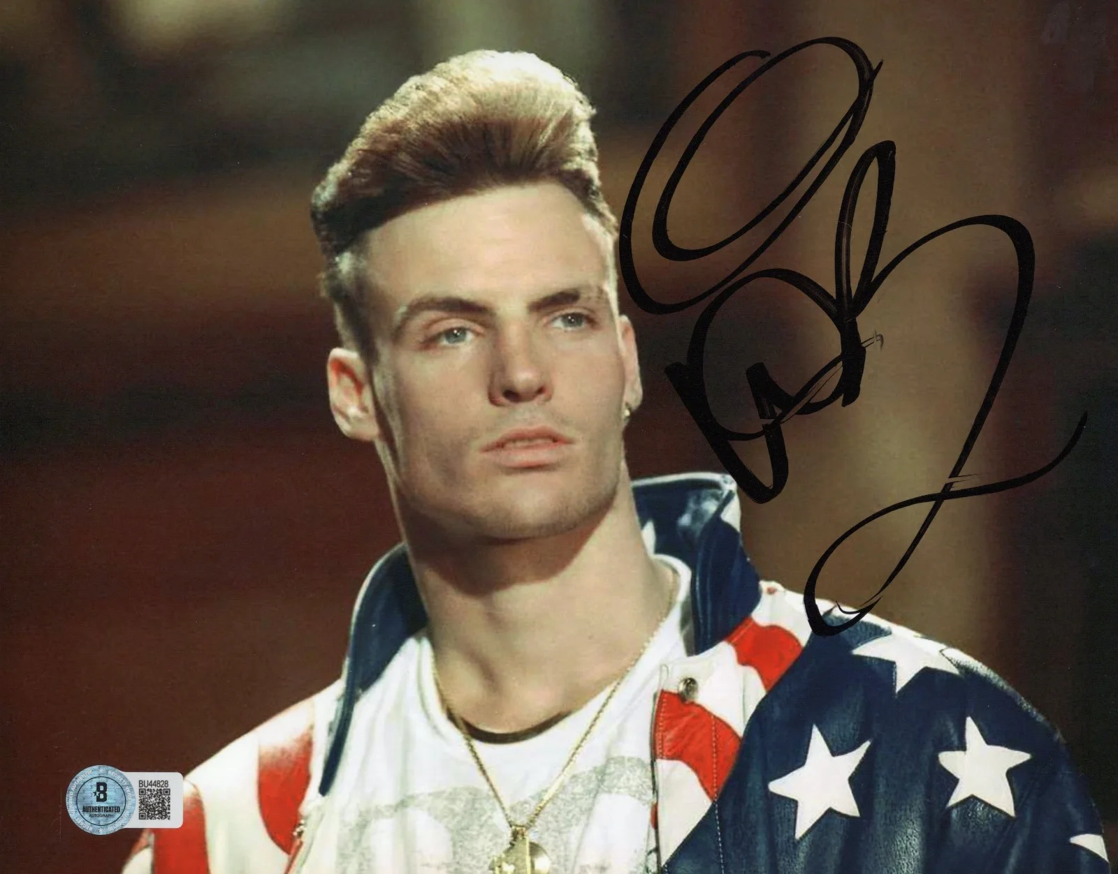 RAPPER VANILLA ICE SIGNED 8x10 PHOTO ICE ICE BABY ICON TMNT 2 BAS BECKETT COA, image 2