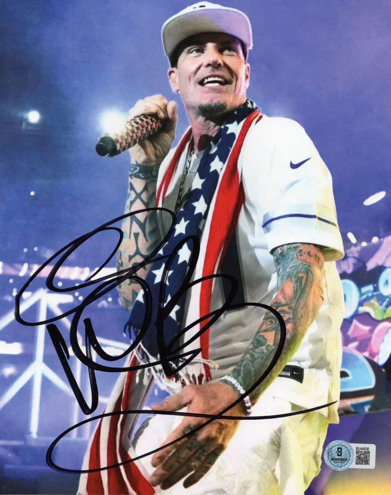 RAPPER VANILLA ICE SIGNED 8x10 PHOTO ICE ICE BABY ICON TMNT 3 BAS BECKETT COA, изображение 2