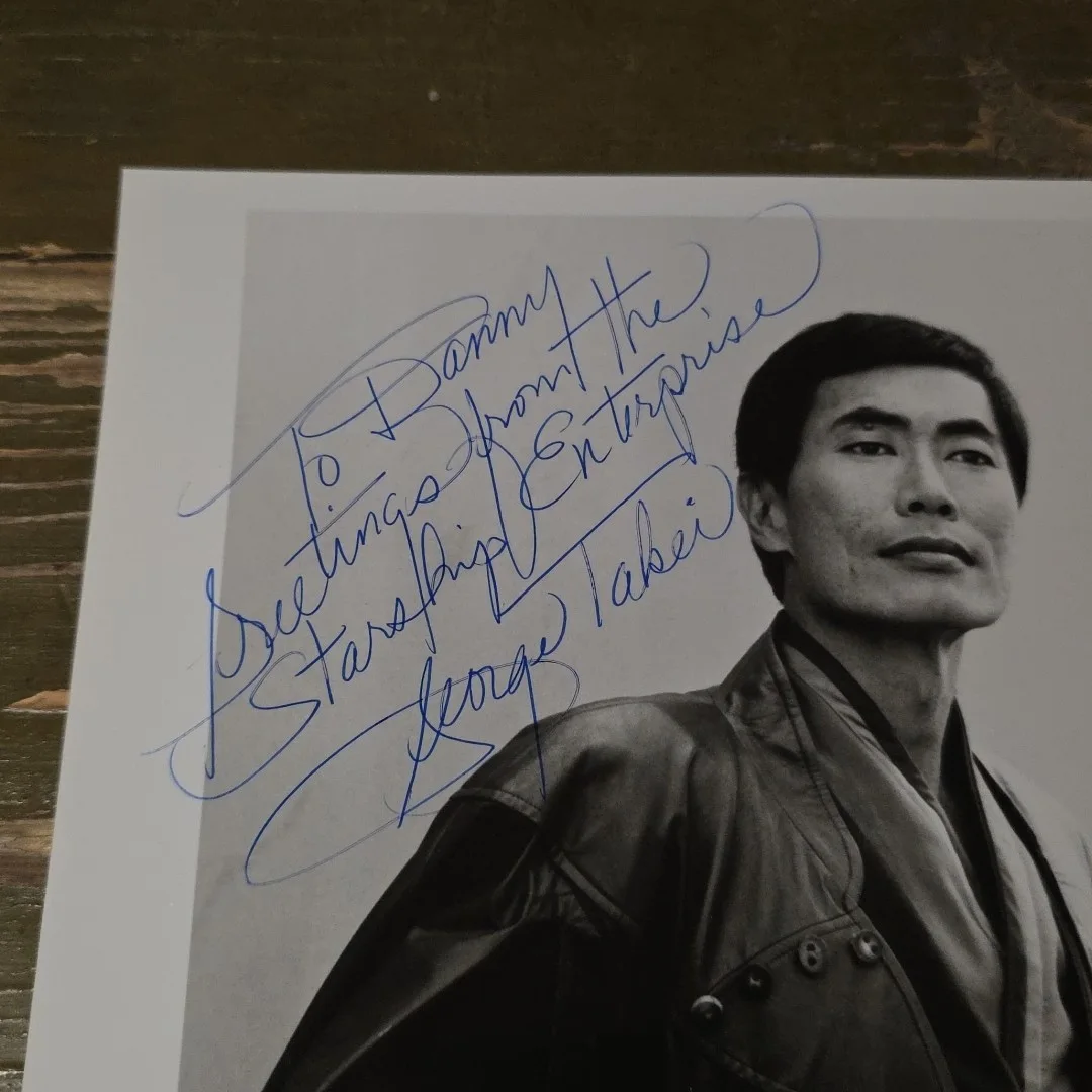 George Takei Star Trek Pen Signed Black & White 8x10 Print "Enterprise", image 2