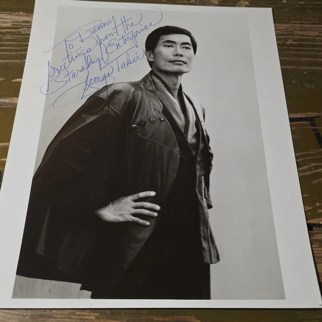 George Takei Star Trek Pen Signed Black & White 8x10 Print "Enterprise", image 4