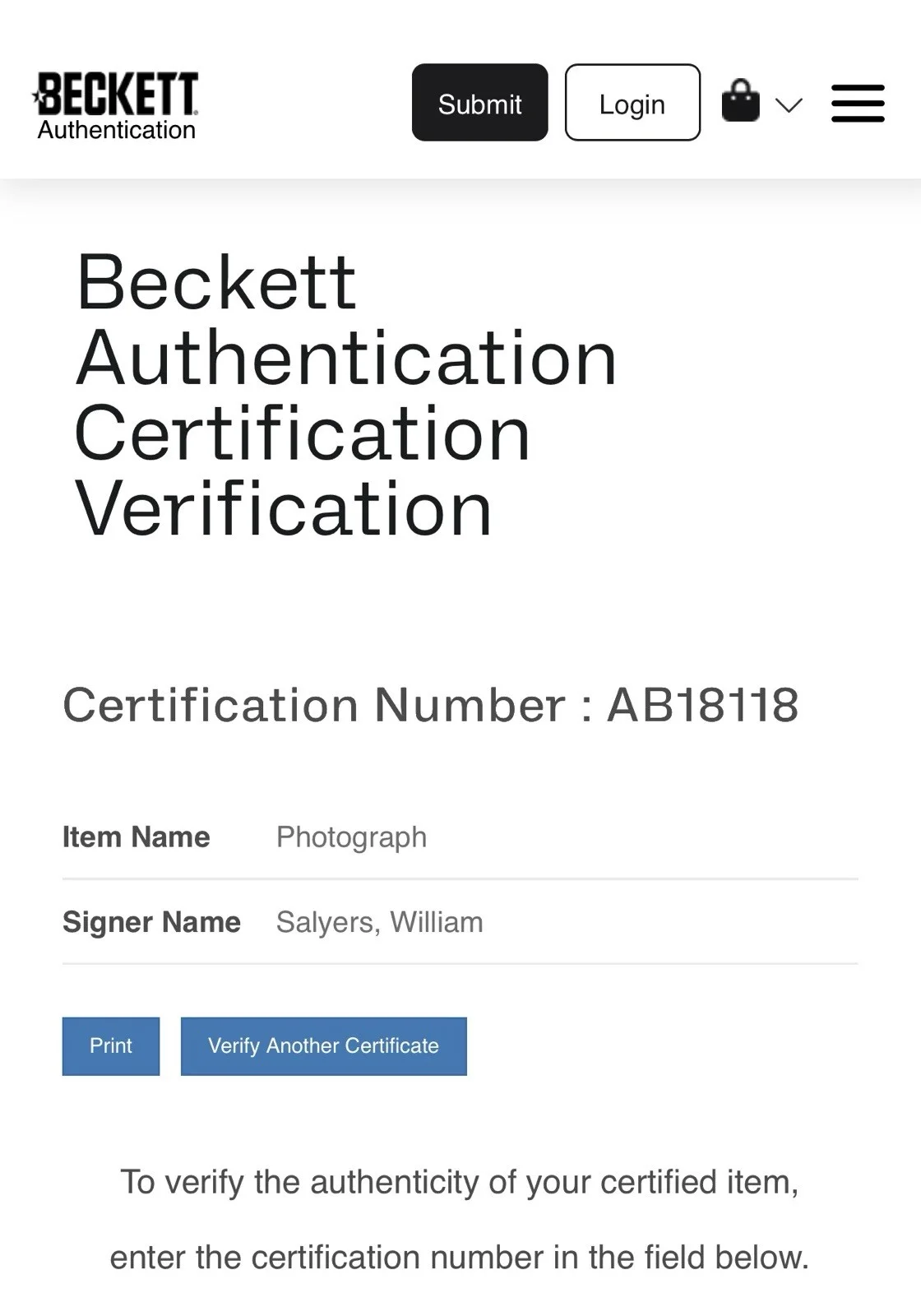William Salyers — WILLIAM SALYERS AUTOGRAPHED SIGNED 8X10 PHOTO SPIDER-MAN! BECKETT COA, image 2