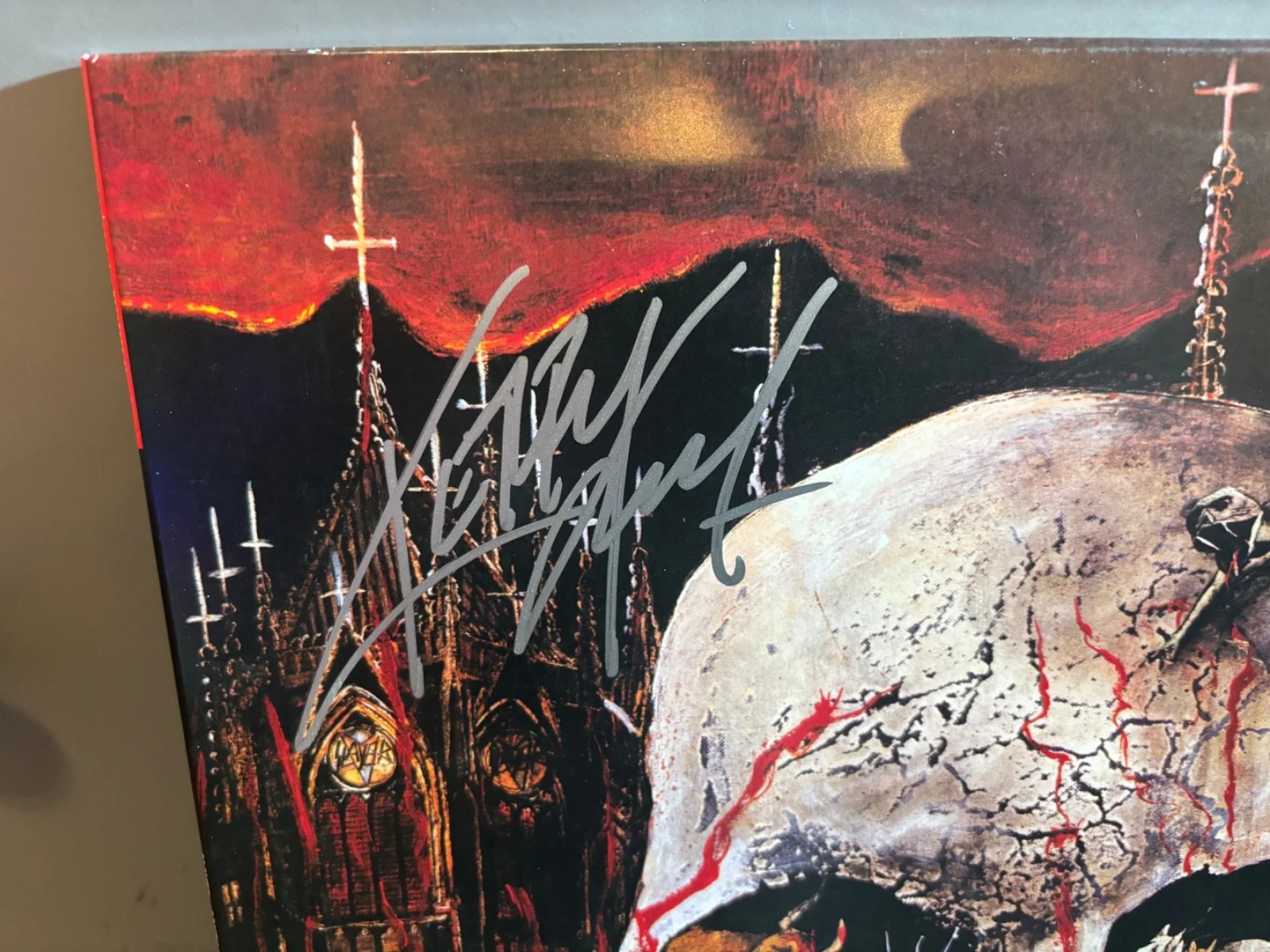 SLAYER SIGNED AUTOGRAPHED LP VINYL KERRY KING RARE IN PERSON SOUTH OF HEAVEN, изображение 2