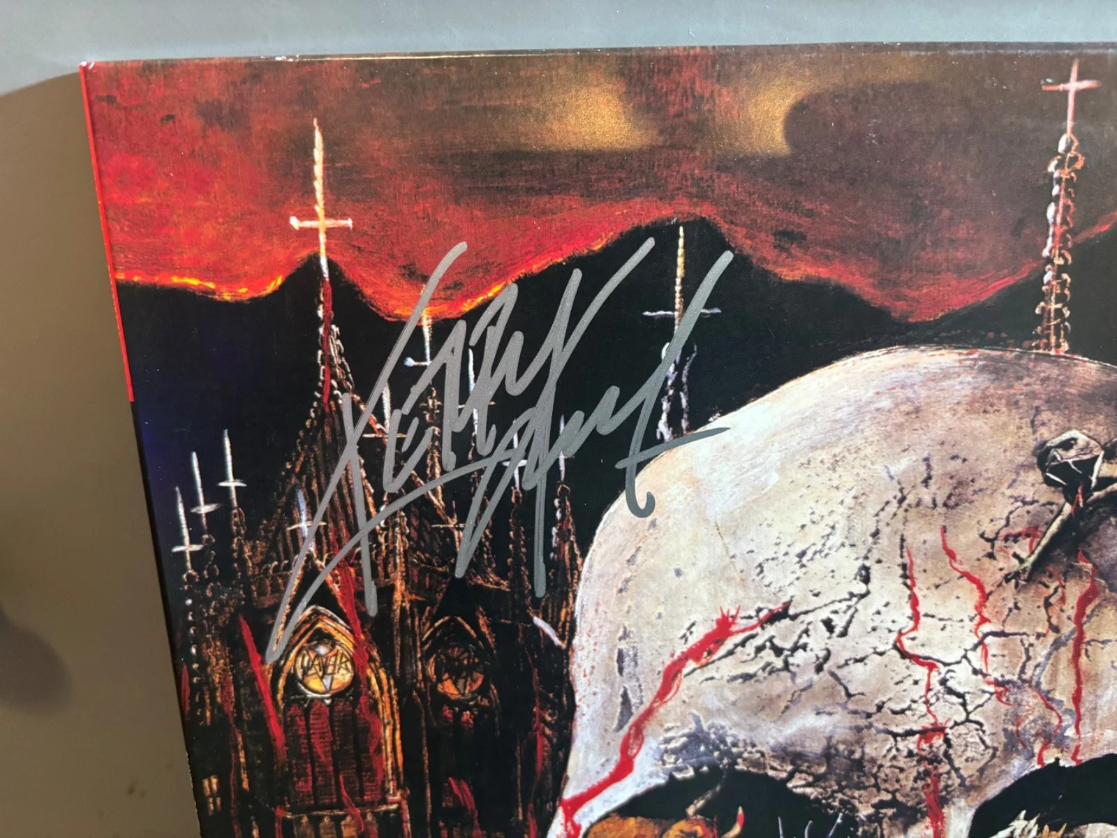 SLAYER SIGNED AUTOGRAPHED LP VINYL KERRY KING RARE IN PERSON SOUTH OF HEAVEN, изображение 3