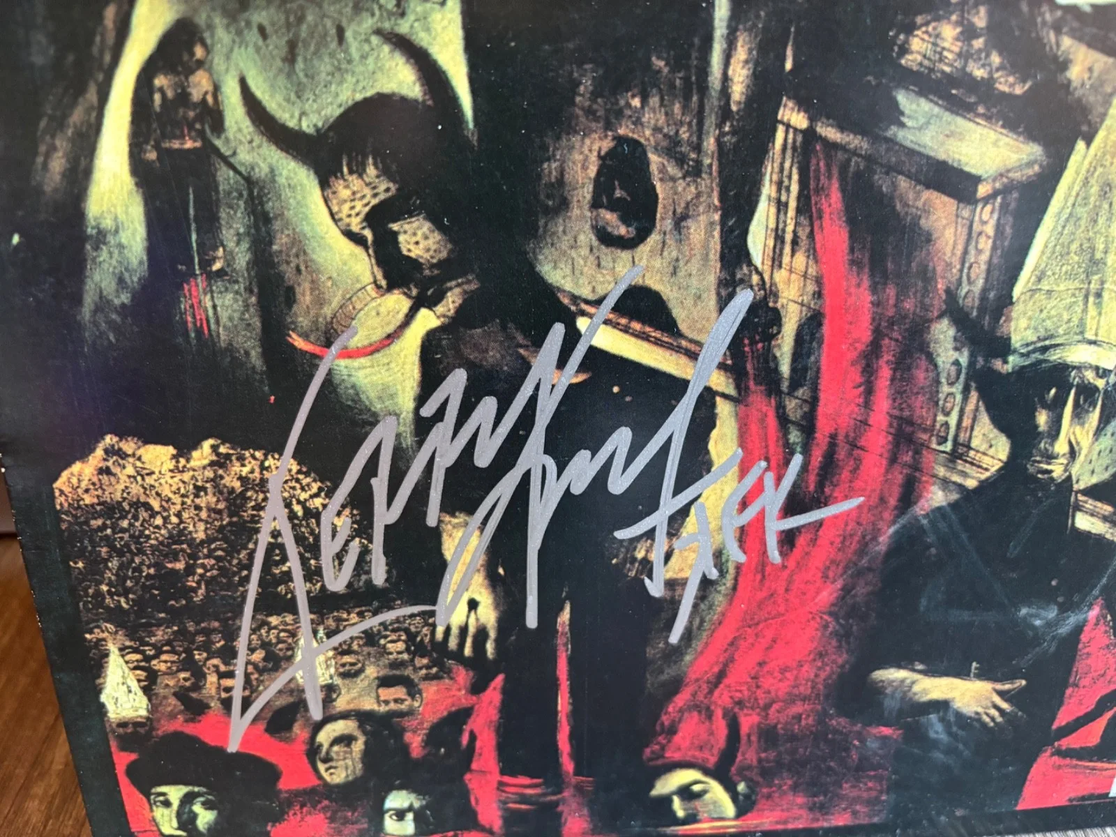 SLAYER SIGNED AUTOGRAPHED LP VINYL KERRY KING RARE IN PERSON REIGN IN BLOOD, изображение 2