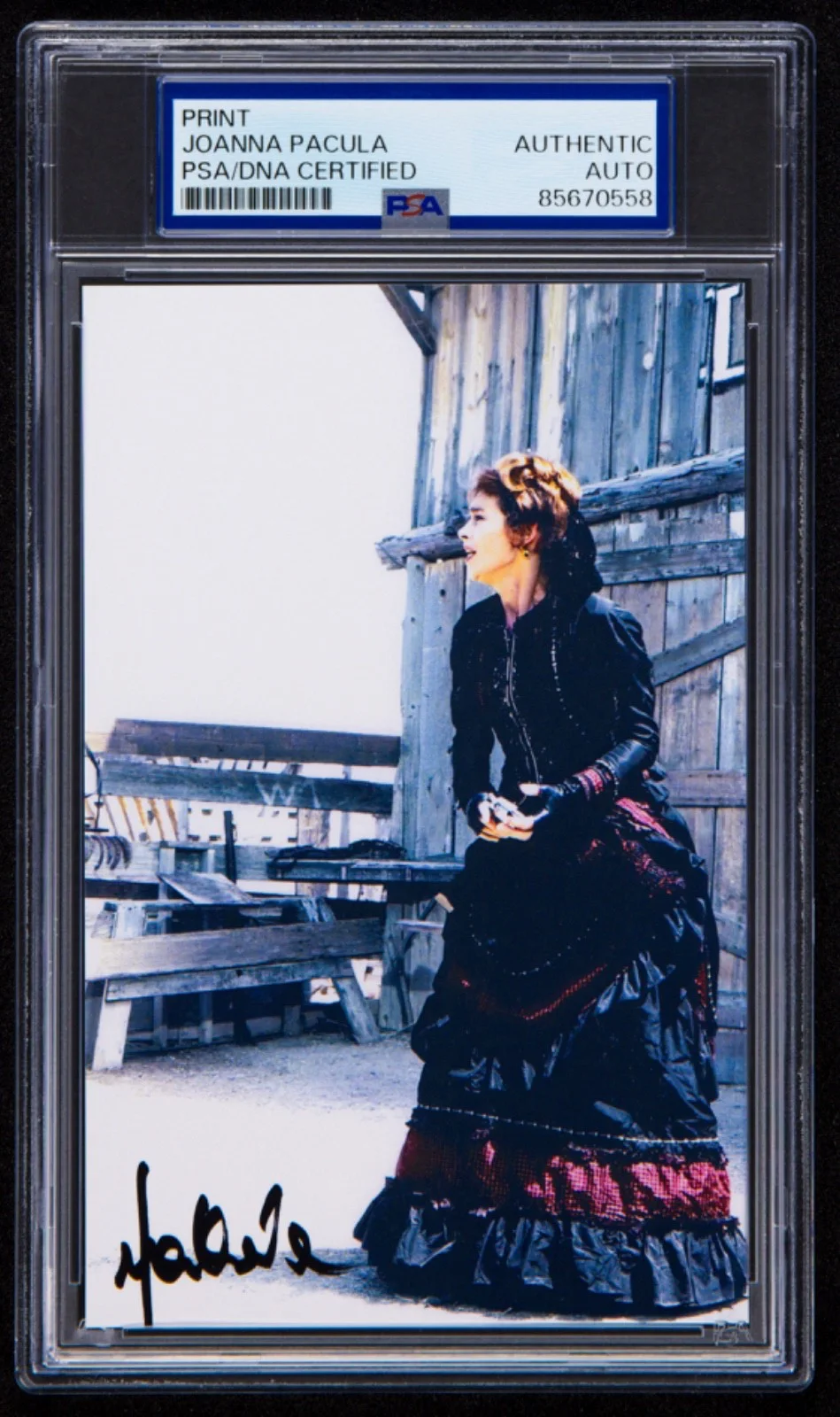 Joanna Pacula — Joanna Pacula Signed Photo (PSA) Tombstone Kate Western Actress Auto
