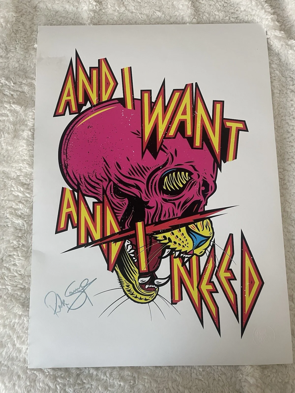 Rick Savage Def Leppard Project Presents Autographed 18x24 Poster LIMITEDEDITION, изображение 2