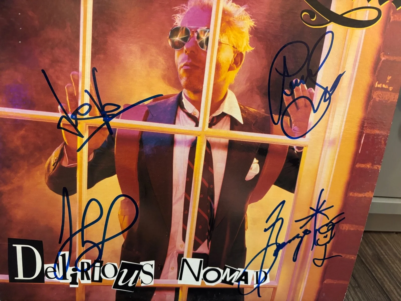 ARMORED SAINT SIGNED AUTOGRAPHED LP VINYL DELIRIOUS NOMAN RARE X4 JOHN BUSH, image 2