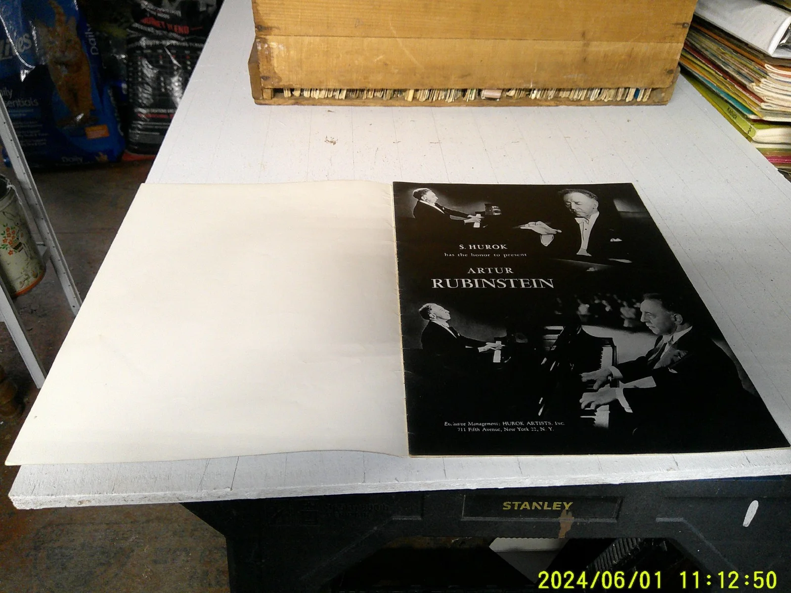 Arthur Rubinstein S Hurok Vintage Program 1950, image 2