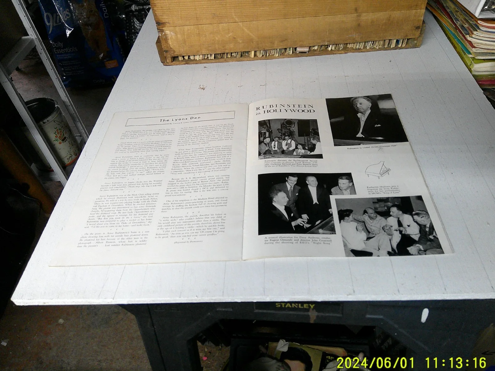 Arthur Rubinstein S Hurok Vintage Program 1950, image 4