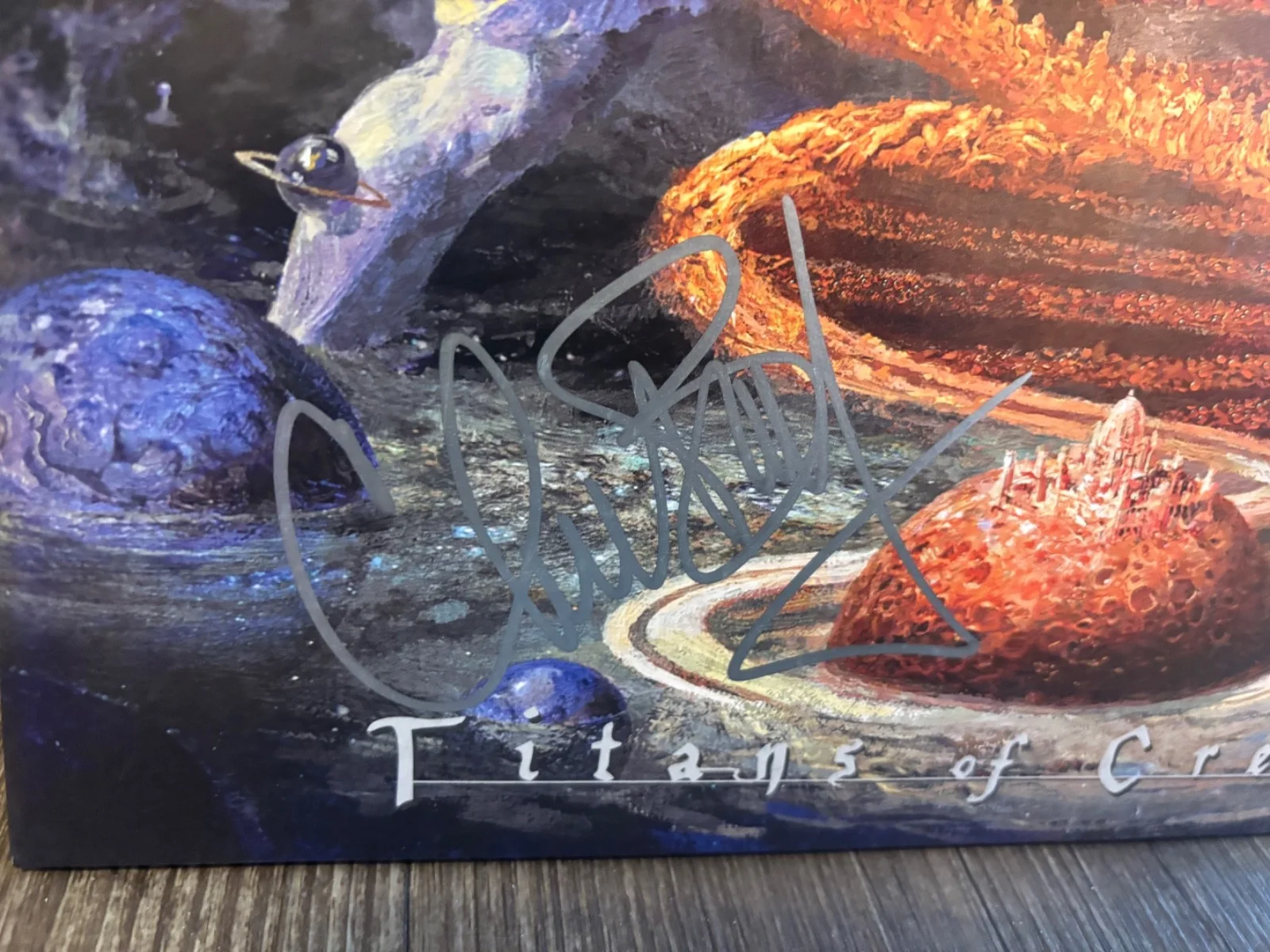 TESTAMENT SIGNED AUTOGRAPHED LP VINYL TITANS OF CREATION RARE X4 ALEX CHUCK ERIC, image 4