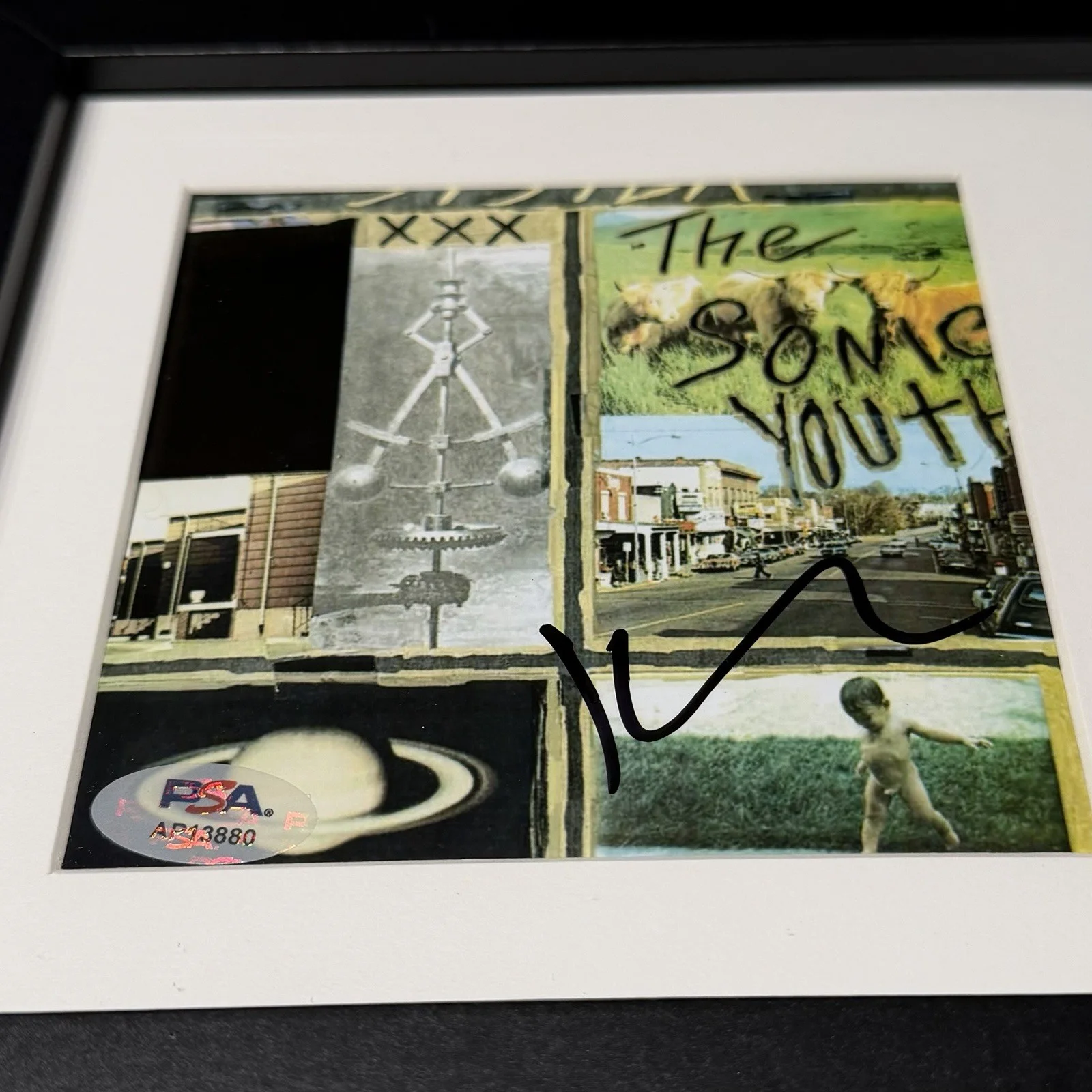 KIM GORDON SIGNED SONIC YOUTH SISTER ALBUM CD FRAMED AUTOGRAPH PSA COA, image 2