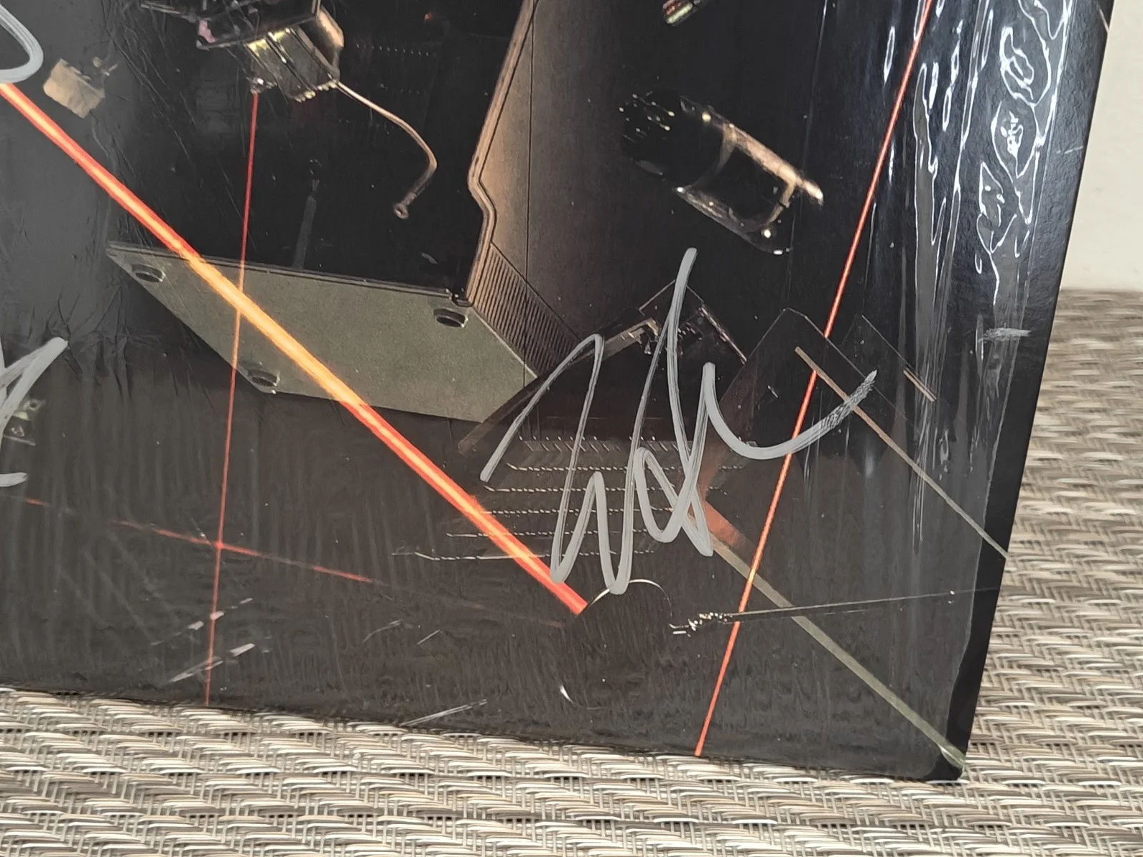 Signed Rise Against "Ricochet" Autographed Orange Colored Vinyl COVER SIGNED, image 2