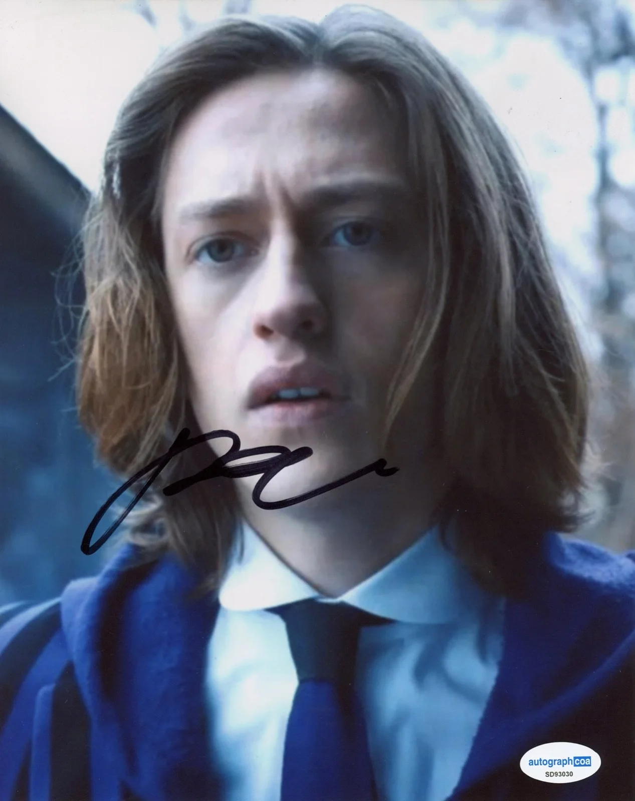 Percy Hynes White — Percy Hynes White signed "WEDNESDAY" 8x10 Photo b EXACT PROOF Xavier Thorpe ACOA, изображение 4