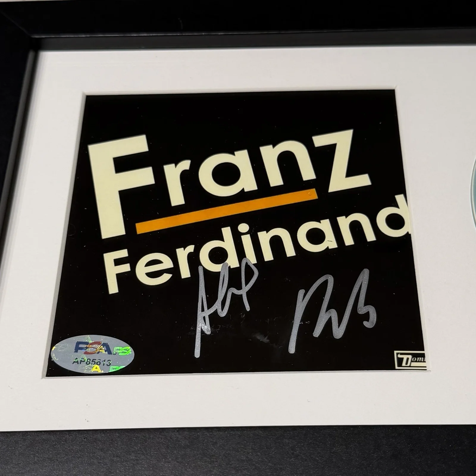 FRANZ FERDINAND BAND SIGNED SELF TITLED CD ALBUM ALEX AUTOGRAPH FRAMED PSA COA, изображение 2