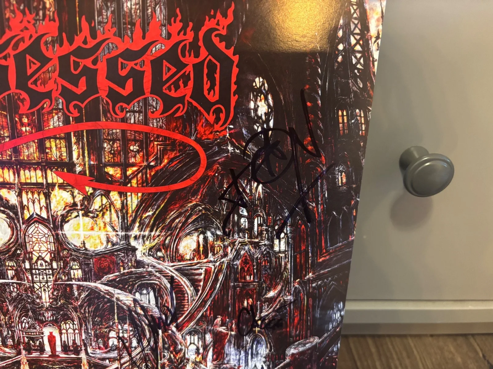 Possessed Signed Autographed Revelations Of Oblivion LP VINYL Rare Metal X5, изображение 4