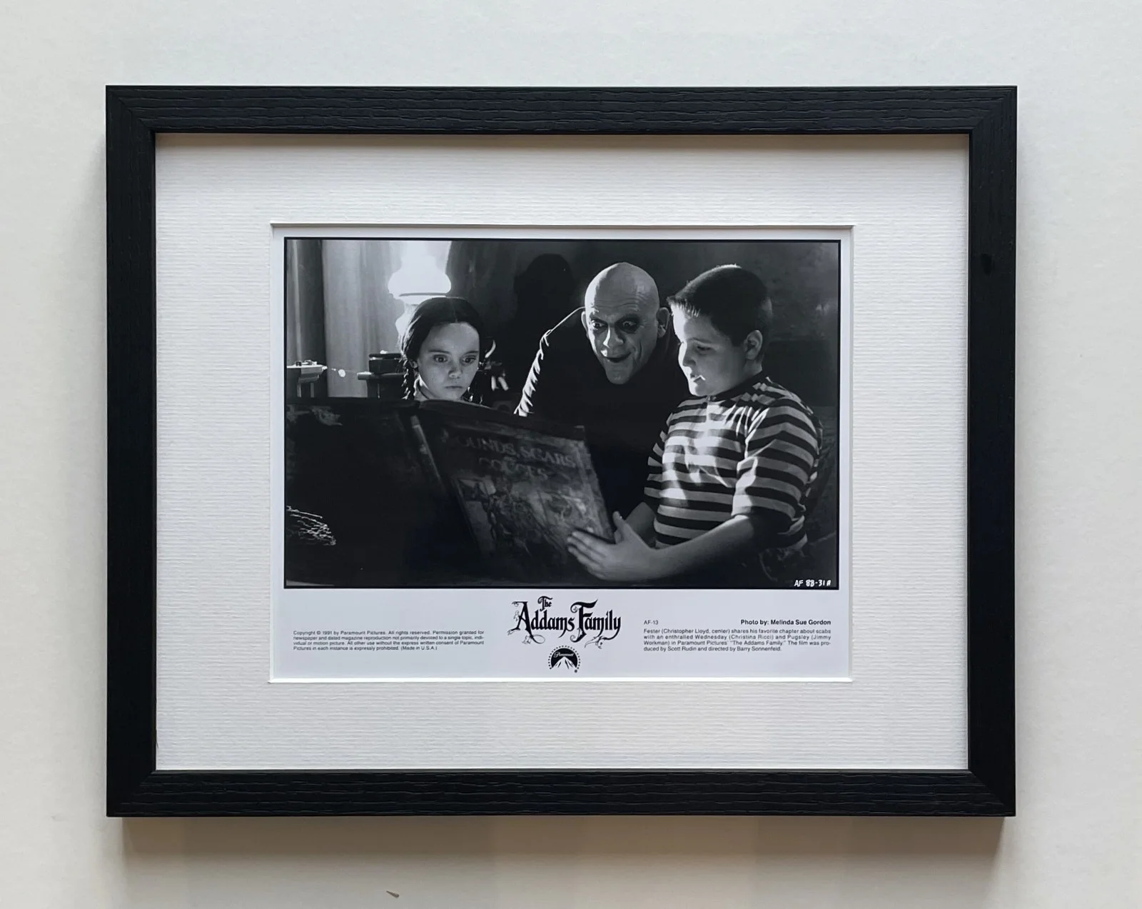 The Adams Family Original 8X10 Inch B&W Press Photo Framed, изображение 2