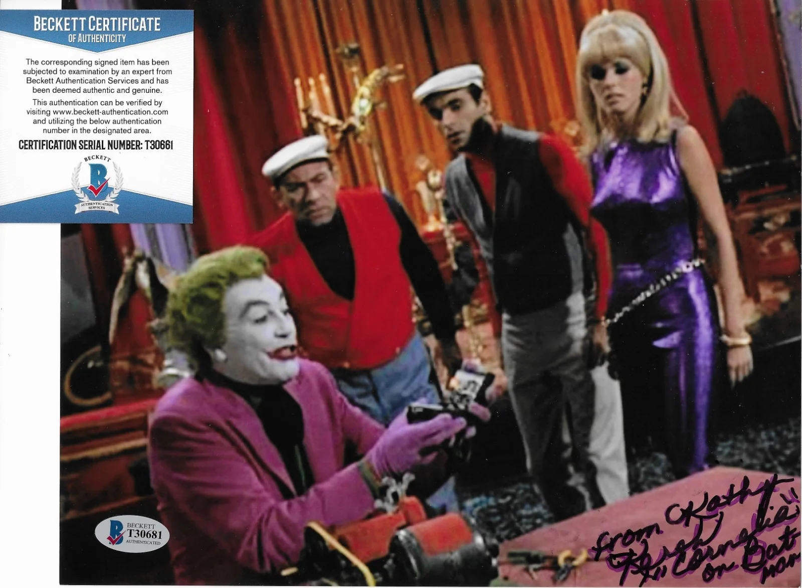 Kathy Kersh — Kathy Kersh Batman Signed 8x10 Photo Autographed BAS COA Cornelia 81, изображение 2