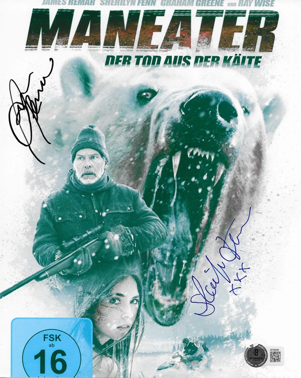 James Remar & Sherilyn Fenn — James Remar Sheriyn Fenn Dual Signed Signed 8x10 Photo Autographed Maneater