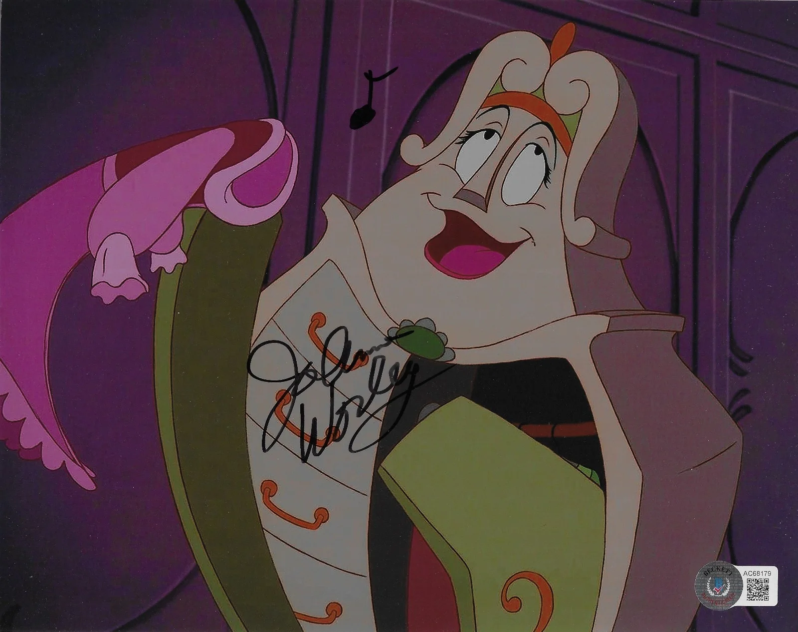 Jo Anne Worley — Jo Anne Worley Signed 8x10 Photo Autographed BAS Disney Beauty and the Beast 79