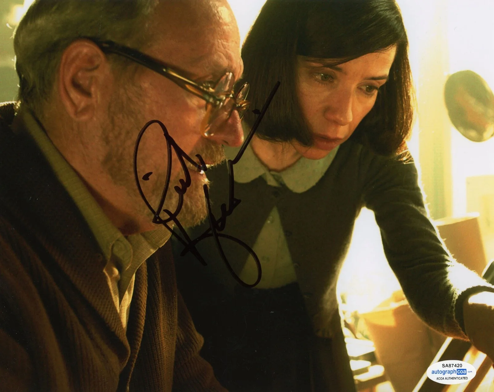 RICHARD JENKINS — Richard Jenkins signed "THE SHAPE OF WATER" 8x10 Photo a PROOF Giles ACOA COA, изображение 3