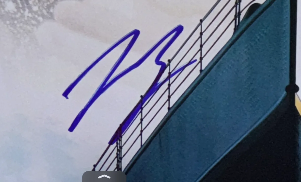 LEONARDO LEO DICAPRIO SIGNED TITANIC 12X18 MOVIE POSTER PHOTO JACK ACTOR BAS, image 2