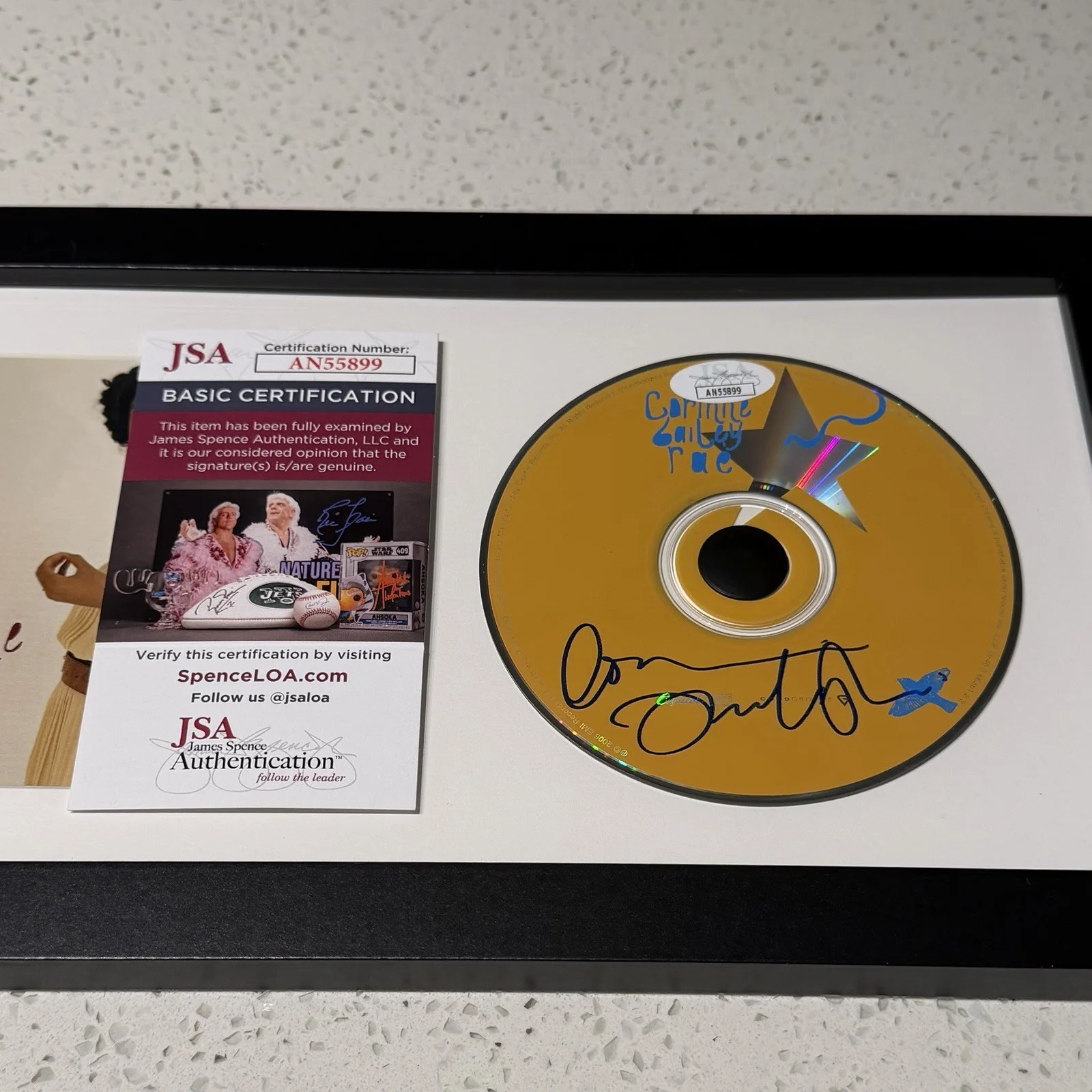 CORINNE BAILEY RAE SIGNED SELF TITLED CD ALBUM RECORD AUTOGRAPH FRAMED JSA COA, image 2