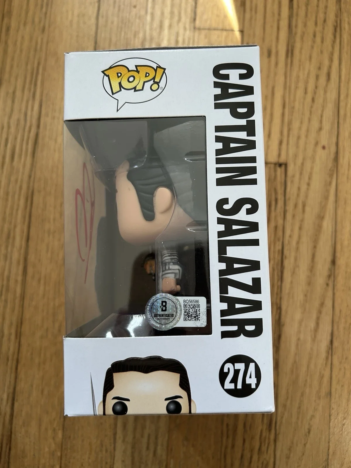 Javier Bardem Signed Autographed Captain Salazar Funko Pop #274 BAS BECKETT COA, изображение 2