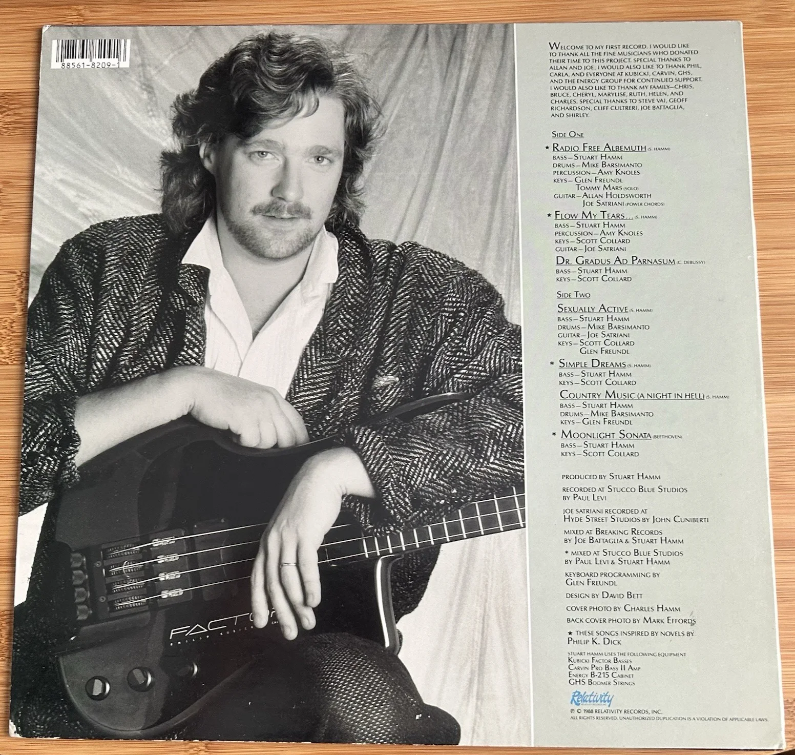 Stuart Hamm “Radio Free Albemuth” Vinyl - Autographed/Signed, image 4