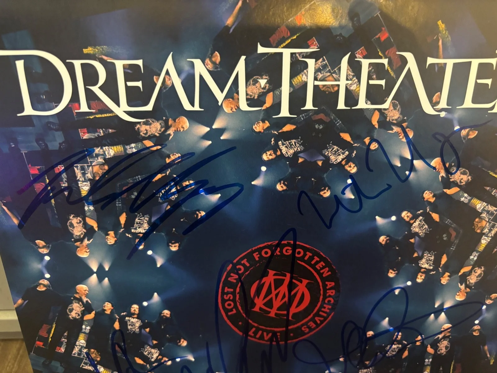 DREAM THEATRE SIGNED AUTOGRAPHED LP VINYL LIVE IN JAPAN X5 JOHN MYUNG RARE, изображение 2