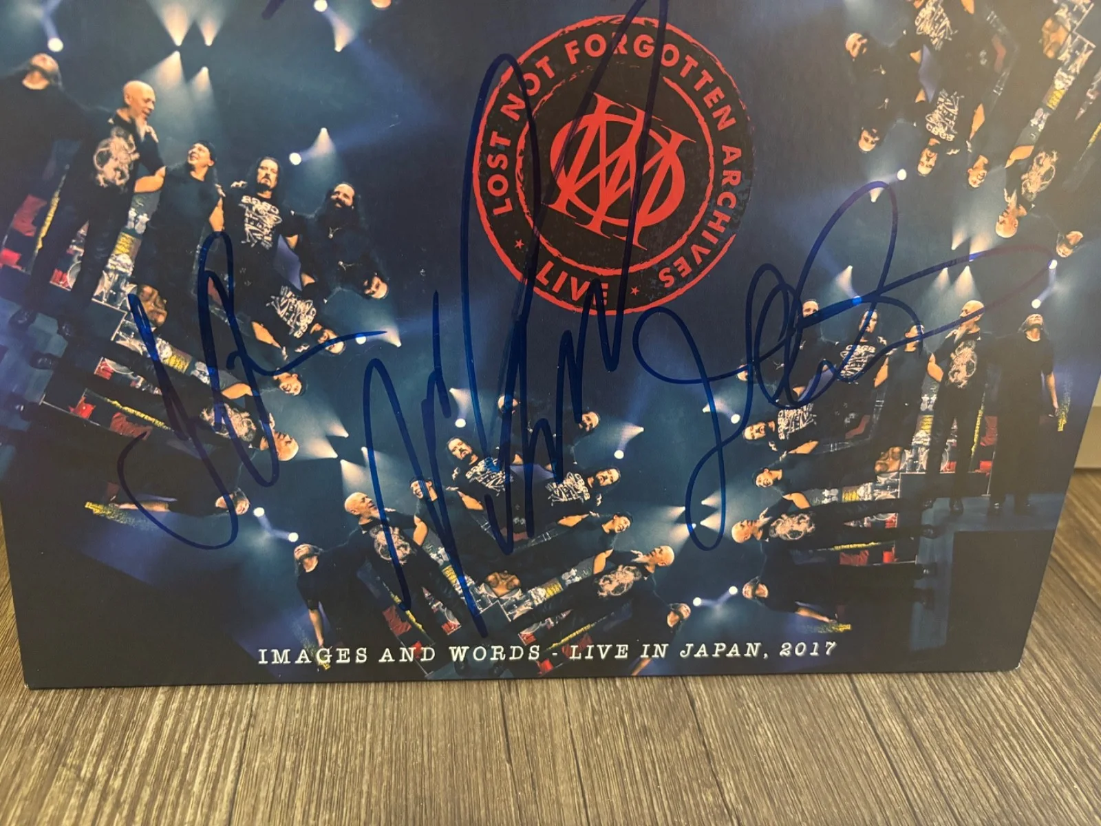 DREAM THEATRE SIGNED AUTOGRAPHED LP VINYL LIVE IN JAPAN X5 JOHN MYUNG RARE, изображение 3